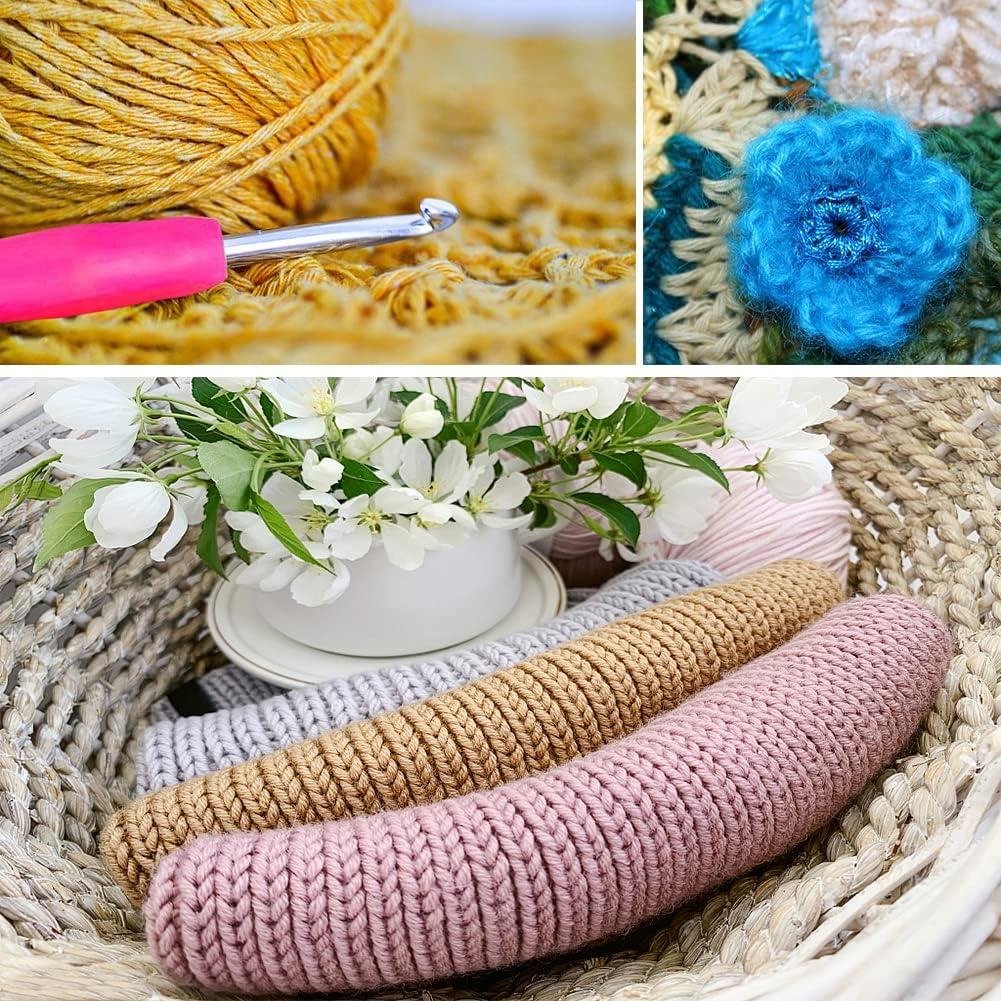 Katech Mini Knitting Loom Plastic Scarf Weaving Loom Kit with a Crochet  Hook (Color is Random), DIY Yarn Knitting Tool for Knitting Lovers to Make