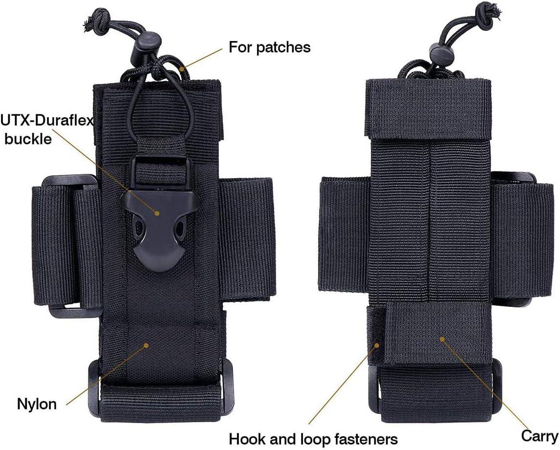 Tactical Walkie Talkie Pouch Military Interphone Storage Pouch Outdoor  Molle Radio Pouch Waist Bag Holder For Hunting Camping Tw