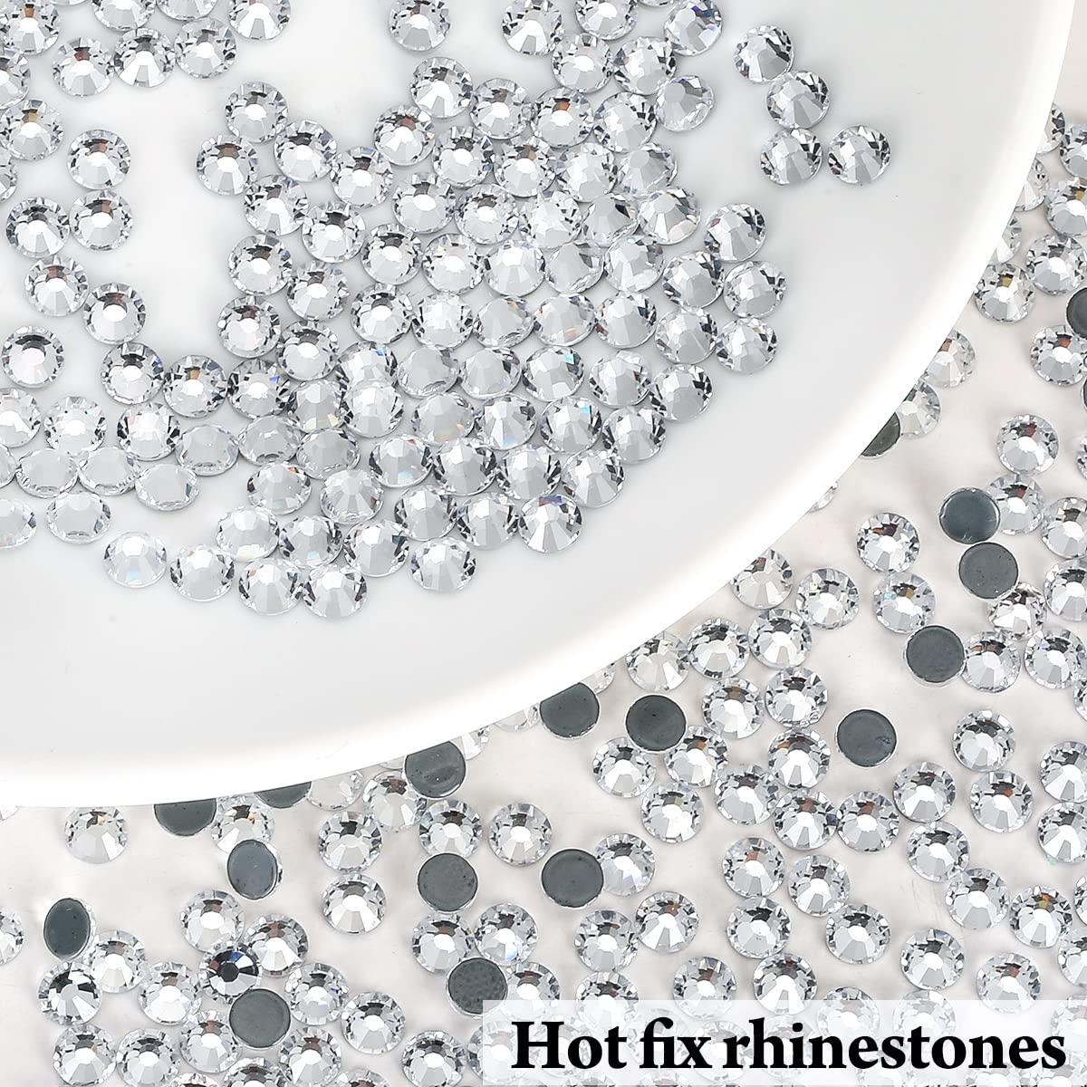 1440pcs Clear Crystal Rhinestones Glass Crystal Diamante Flat Back Gems  Beads