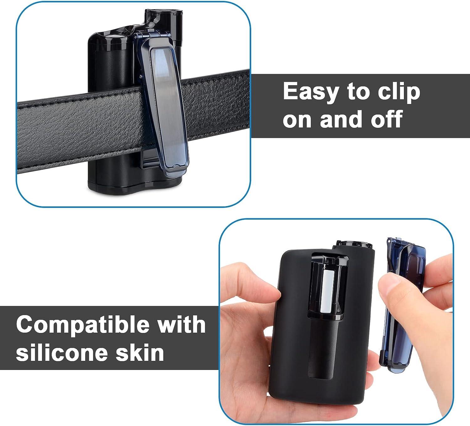 iGuerburn 2-Pack Belt Clip for Medtronic MiniMed 770G 670G 780G 630G 640G  Insulin Pumps (Black) Black (2pcs)