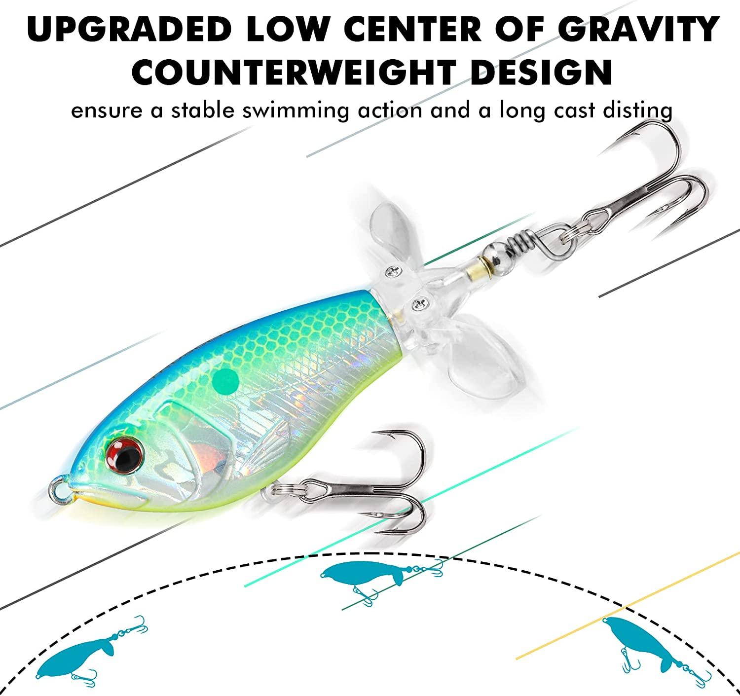 lanema Topwater Fishing Bass Lures Floating Pencil Baits Artificial Hard  Baits Swimbait Lures with BBK-Hook for Bass Trout-Pike Pencil Popper Fishing  Lure, Spoons -  Canada