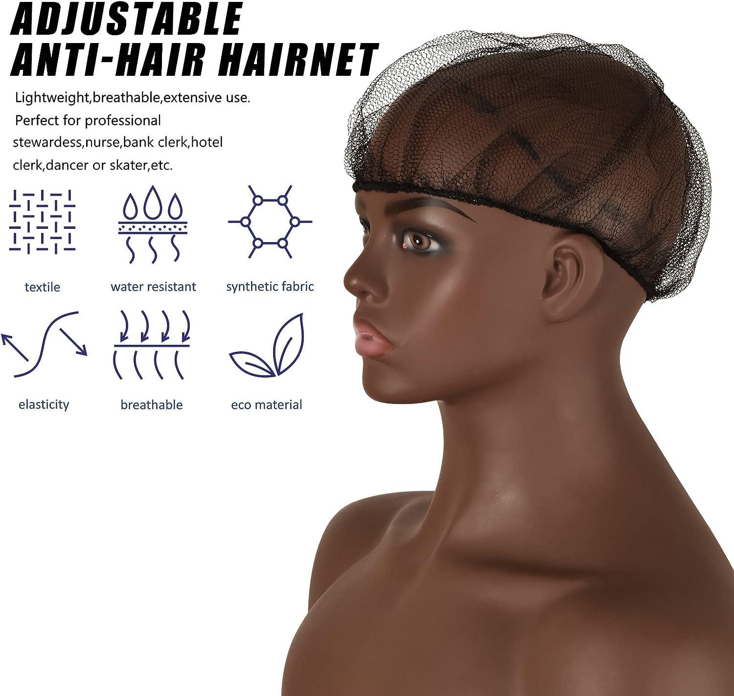 High Quality Nylon Disposable Hair Net Black Brown Hair Net Used