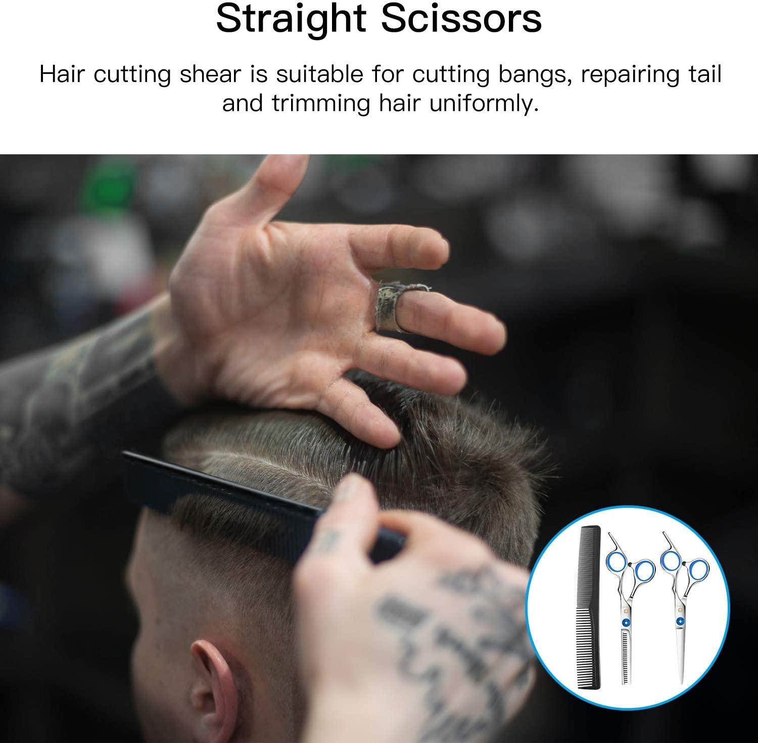 2 PCS Hairdressing Scissors To Trim Bangs Hair Repair Stainless