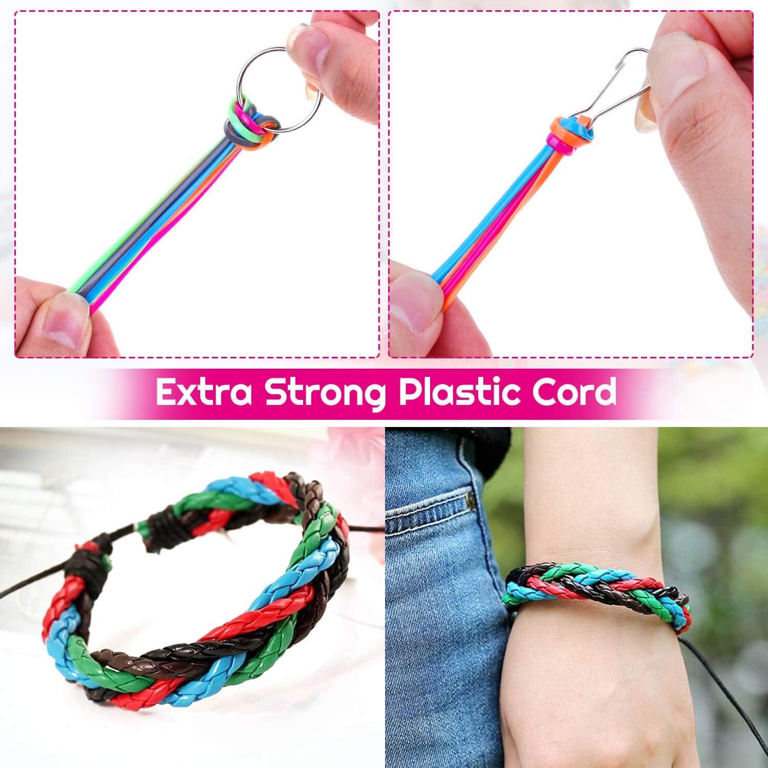 How to Make Plastic Bracelets  Cord bracelet diy, Plastic lace