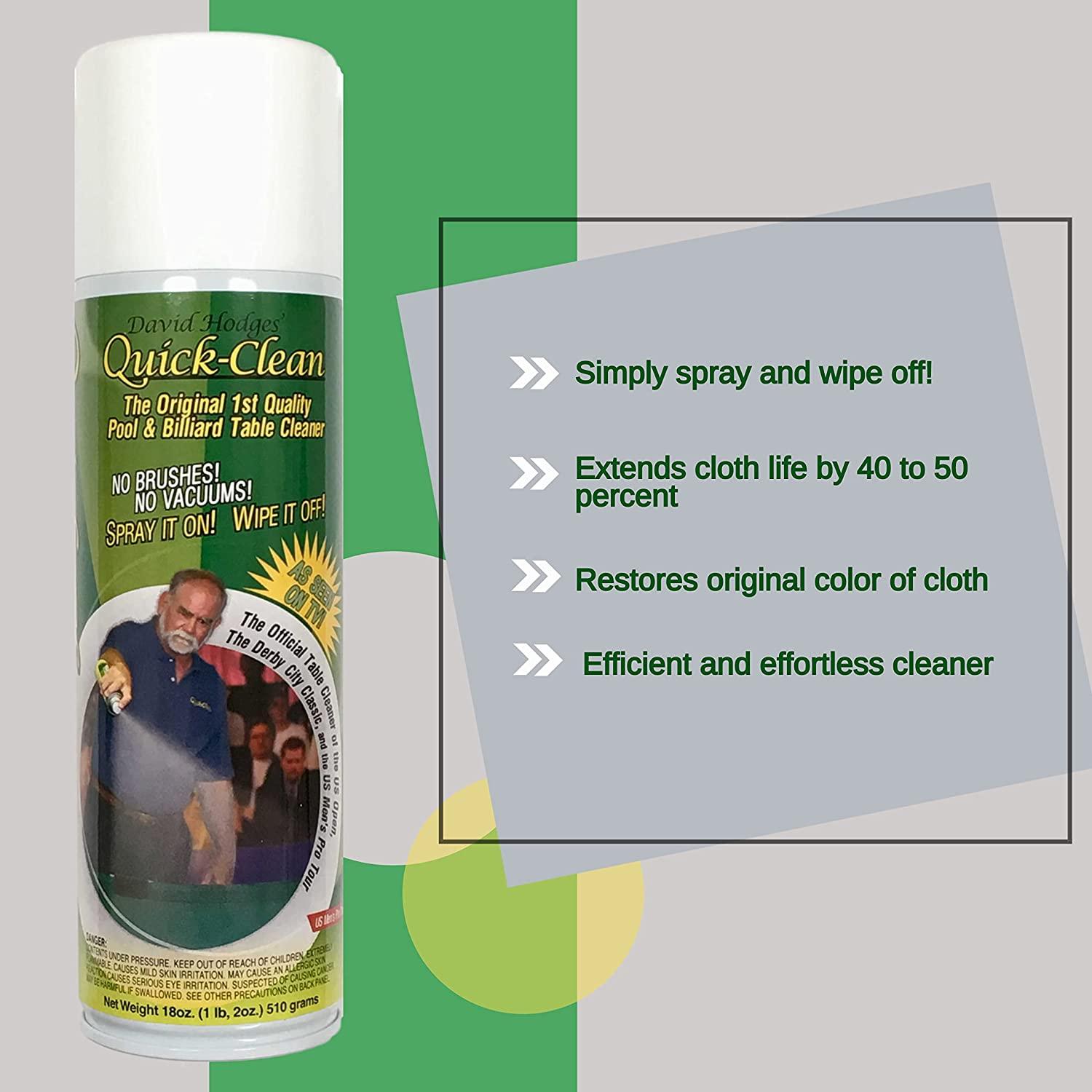Quick Clean Pool Table Felt Cleaner Kit