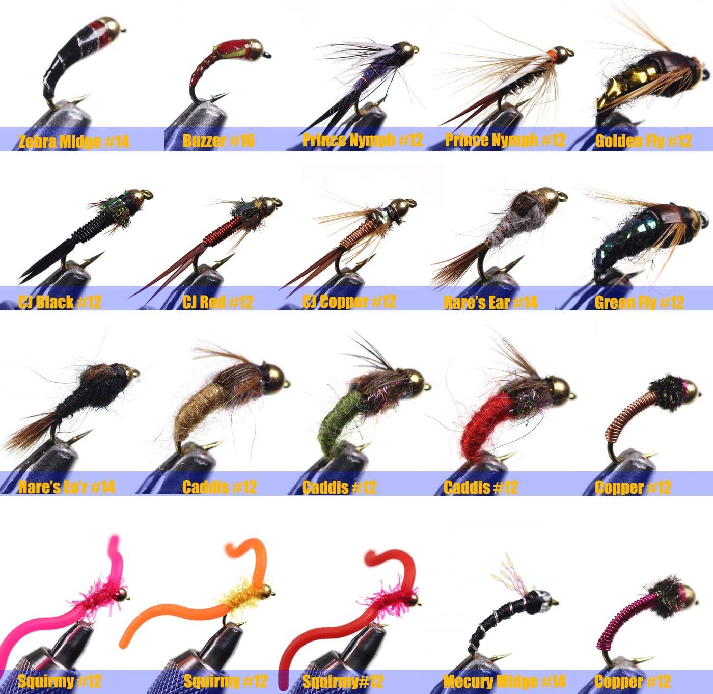 wifreo 30/90PCS Wooly Bugger Fly Fishing Lures Streamer Assortment with  Waterproof Fly Box : : Sports & Outdoors