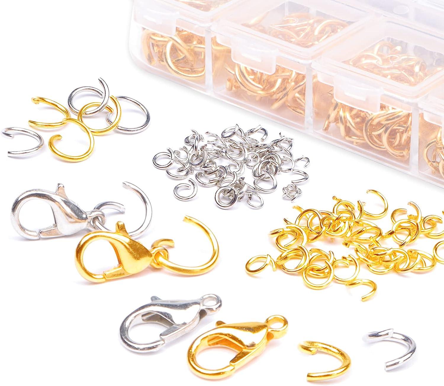 1200pcs Open Jump Rings and Lobster Clasps with Jump Ring Pliers, Perfect  Jewelry Findings Kit for Jewelry Making Supplies and Necklace Repair