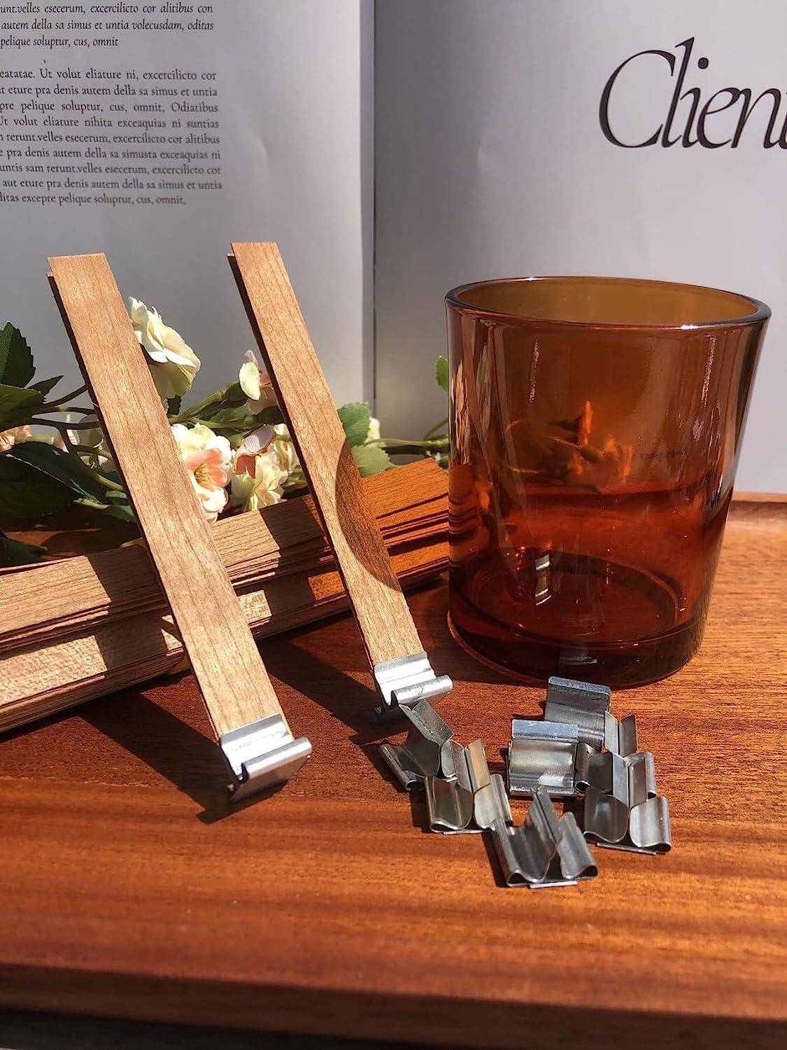 50 Pieces Wooden Candle Wick Holders for Candle Making, Candle Wick  Centering Device, DIY Candle Making Accessories
