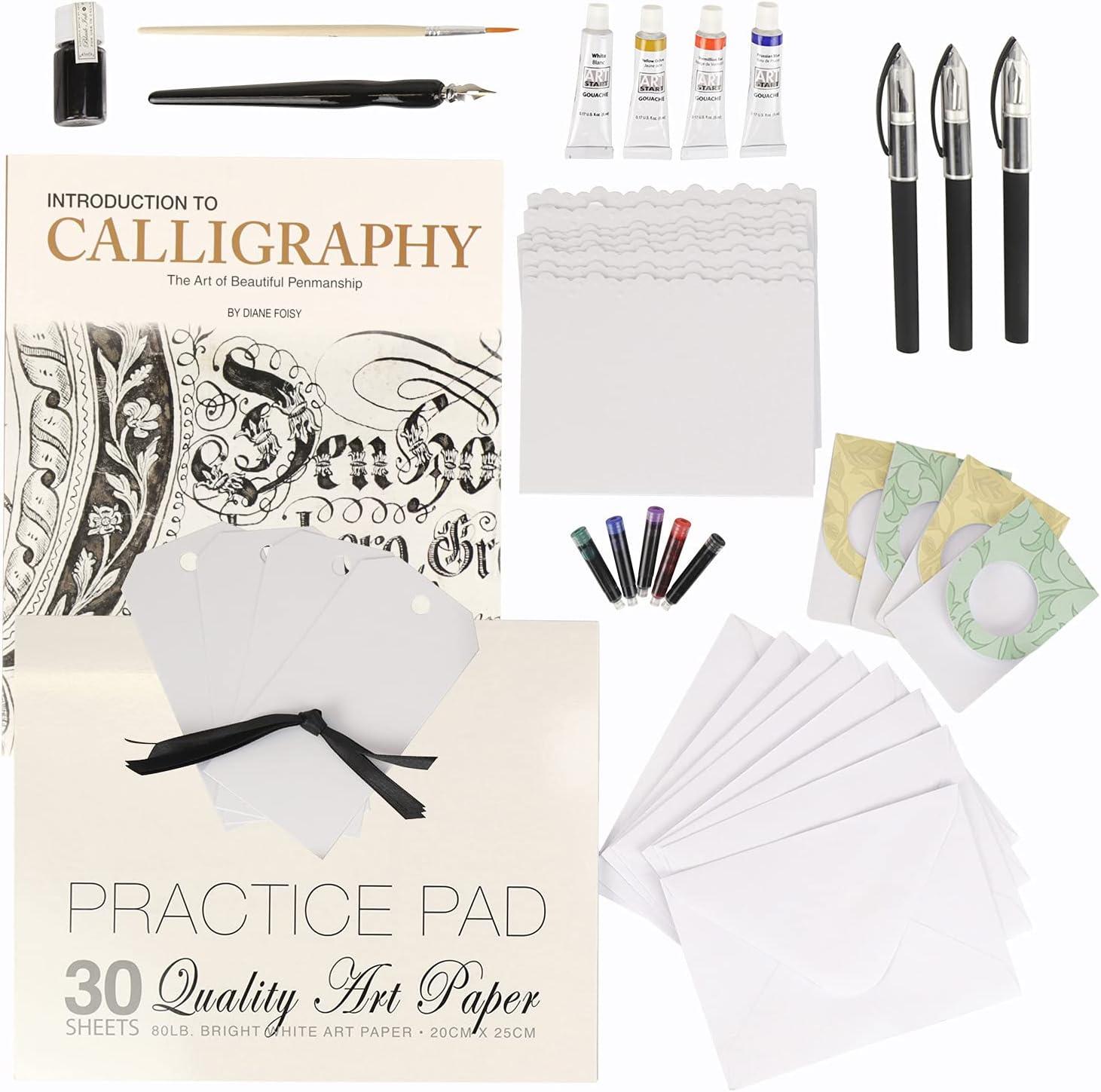  SpiceBox Adult Art Craft & Hobby Kits Art Studio Calligraphy  with 5 Classic Projects Calligraphy Set for Beginners, Calligraphy Art Kit  for Adults : Arts, Crafts & Sewing