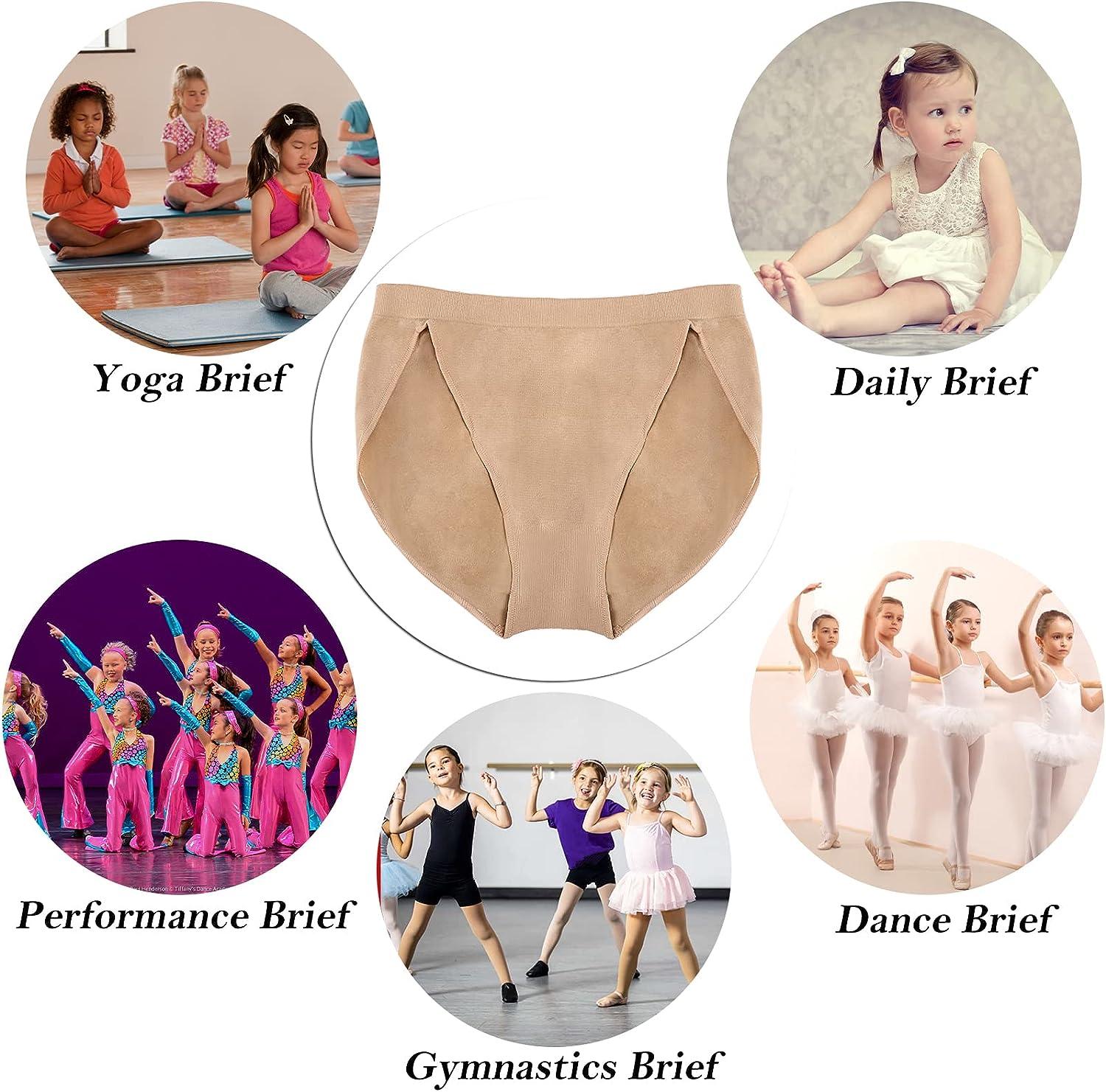 Girls Ballet Dance Briefs Shorts High Cut Cotton Underwear