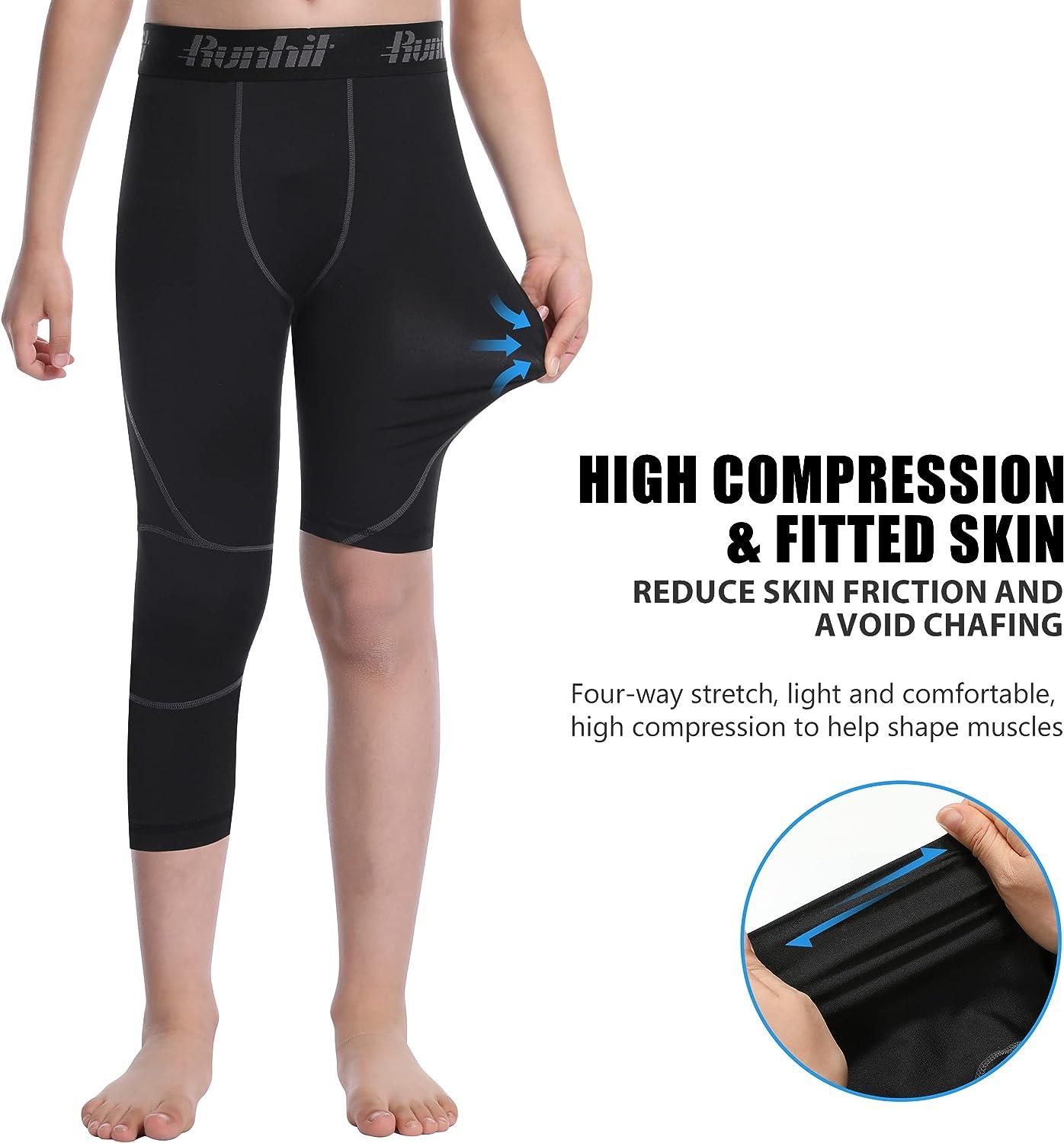 Runhit Boys Compression Leggings,Athletic Tights Nepal