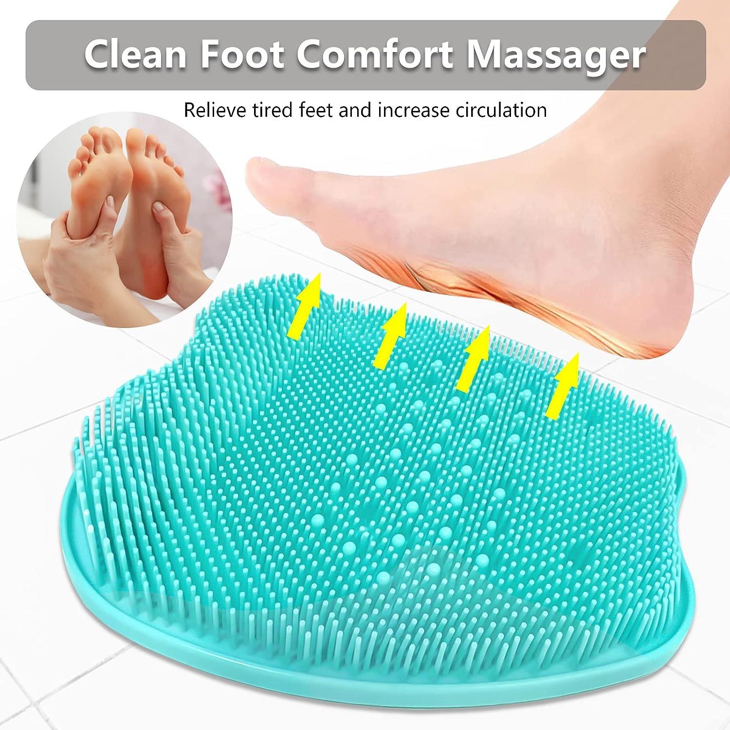 Bath Brush Shower Brush Shower Foot Massager Multifunctional Suction Cup  Mat for Relaxing Bath Massage Anti-slip Scrubbing