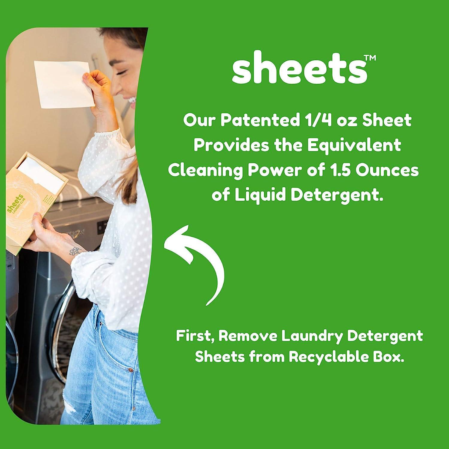 Sheets Laundry Club Free and Clear Liquidless Laundry Detergent