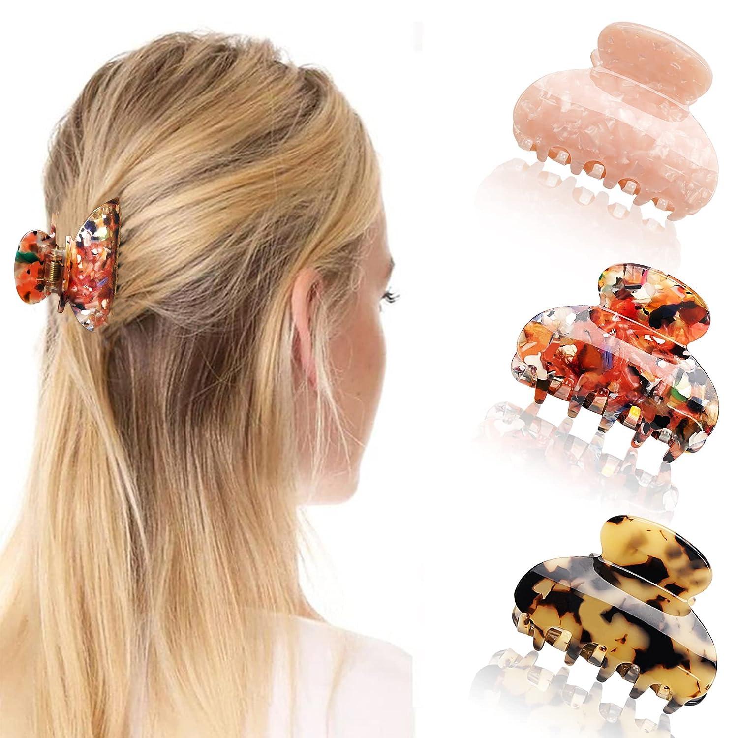 Buy 20 Pieces Mini Hair Claw Clips for Girls, 0.9 Inch Leopard