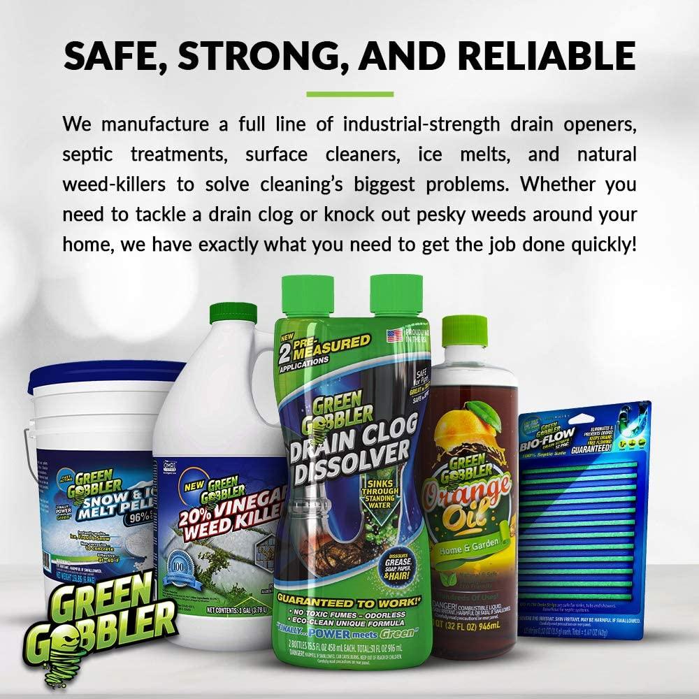 Green Gobbler Drain Clog Remover, Toilet Clog Remover, Dissolve Hair &  Organic Materials from Clogged Toilets, Sinks and Drains