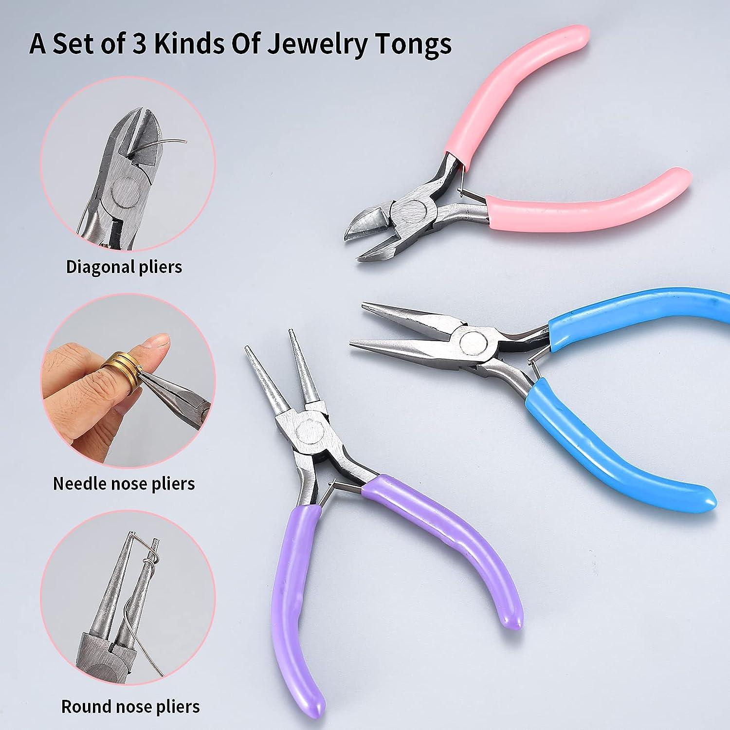 Flat Nose Pliers Jewelry Beading Tool Ergonomic Plier 5 Wire Wrapping  Crafts