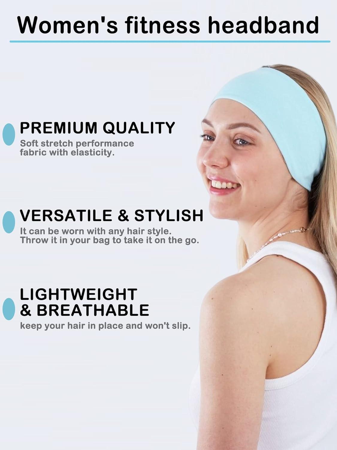 Set of 4 Sports Style Yoga Headband