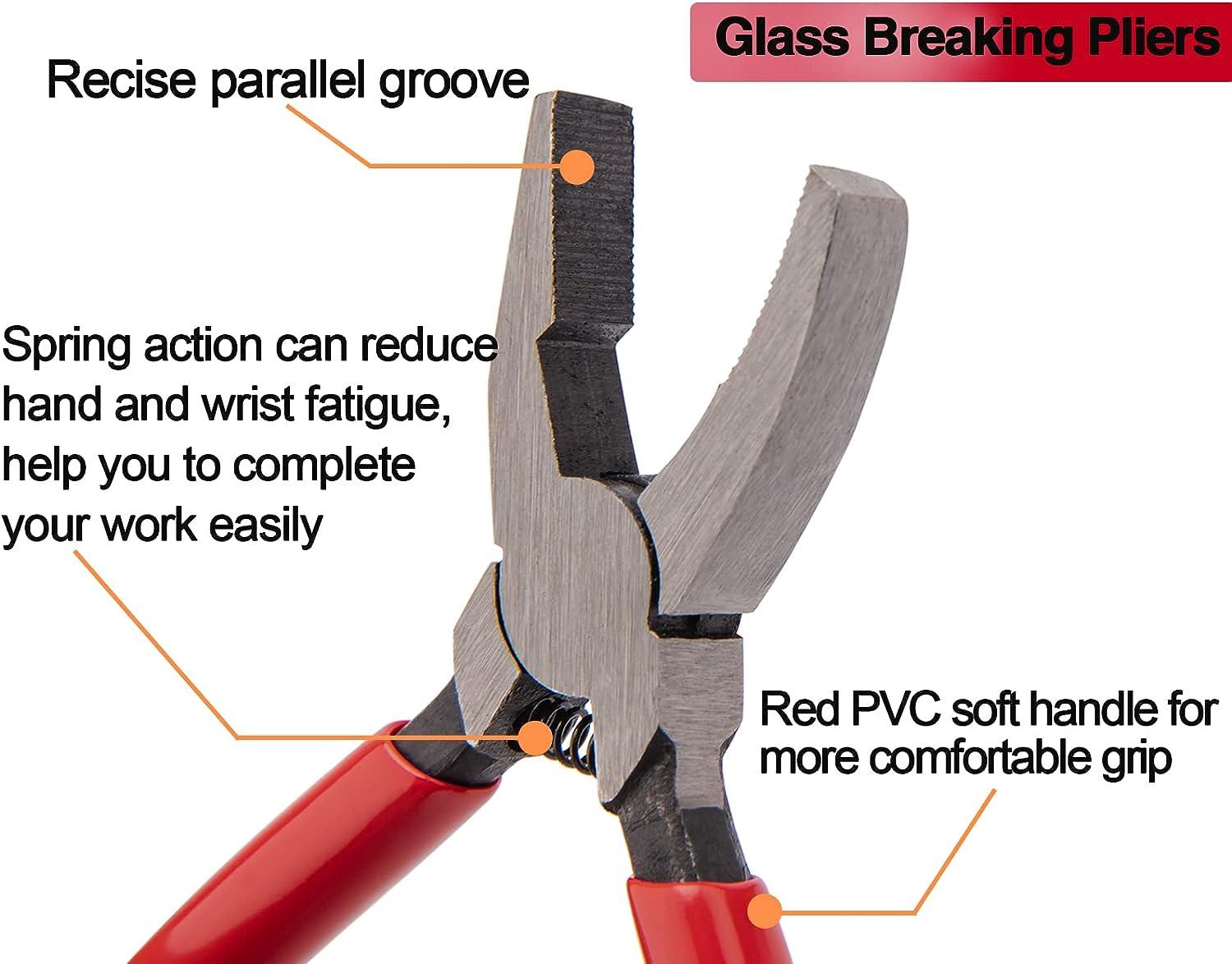 Key Fob Plier Breaking Glass Running Pliers for Stained Glass Work