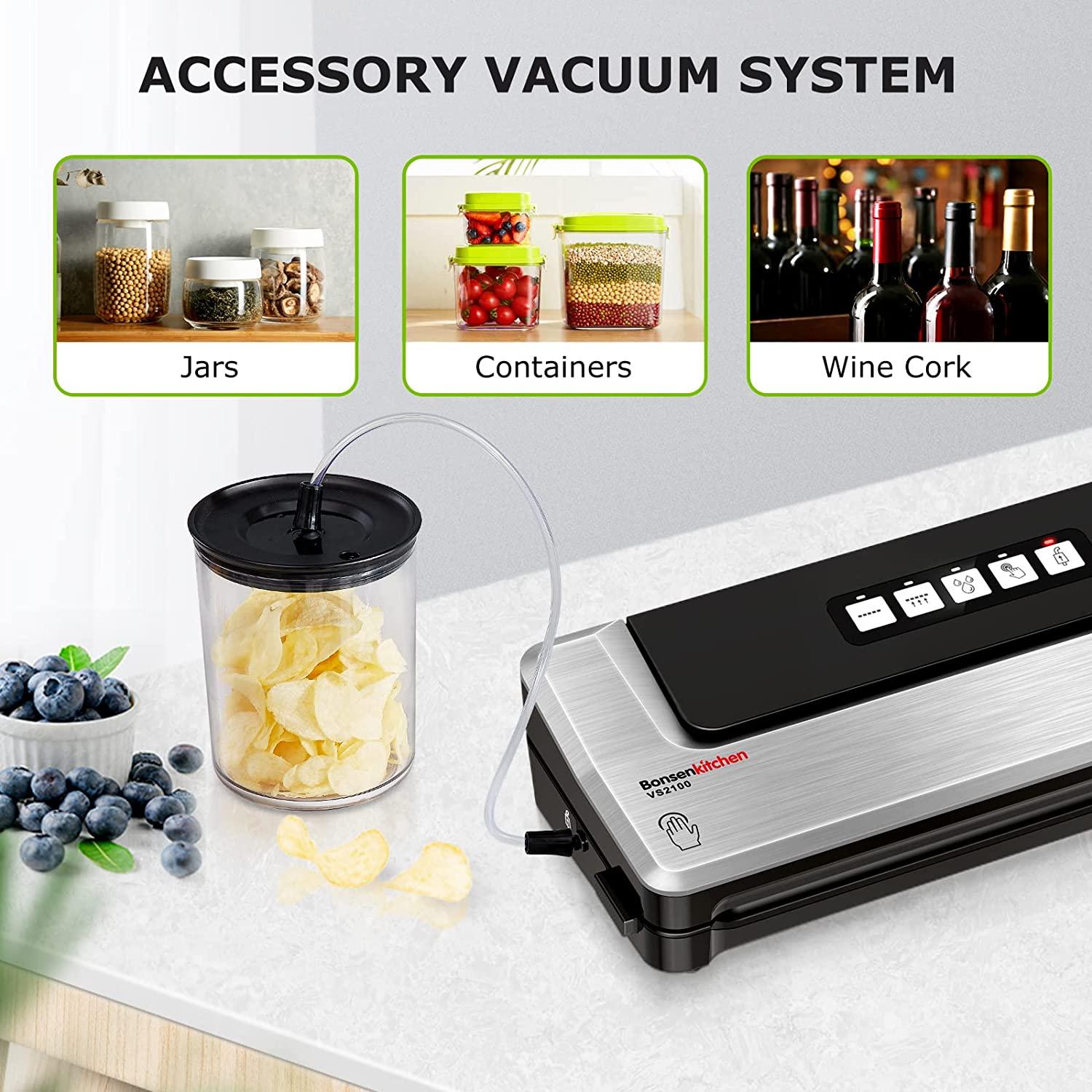 Vacuum Sealer Machine for Food Saver Food Vacuum Sealer Automatic Air  Sealing Sy