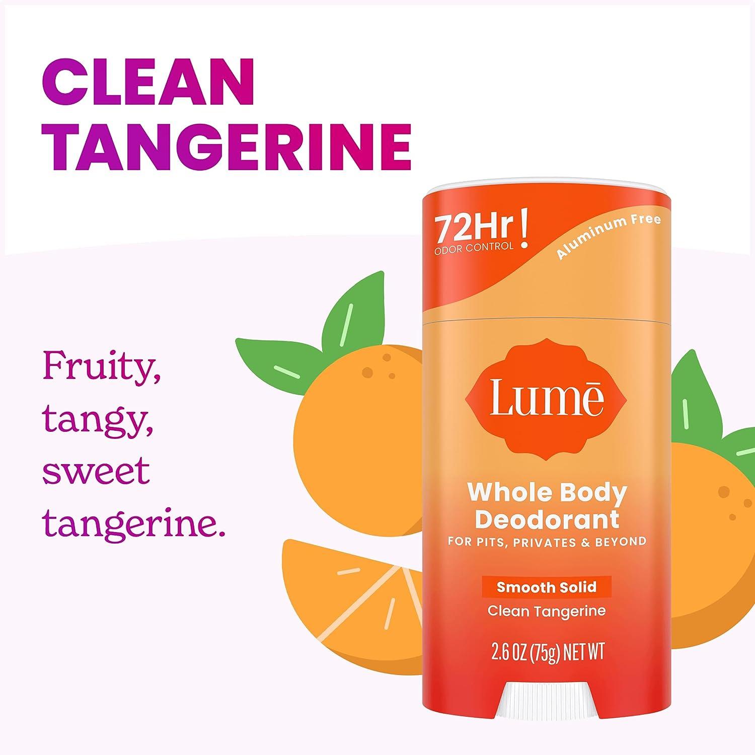 Clean Tangerine, Acidified Cleansing Bar, Lume Deodorant