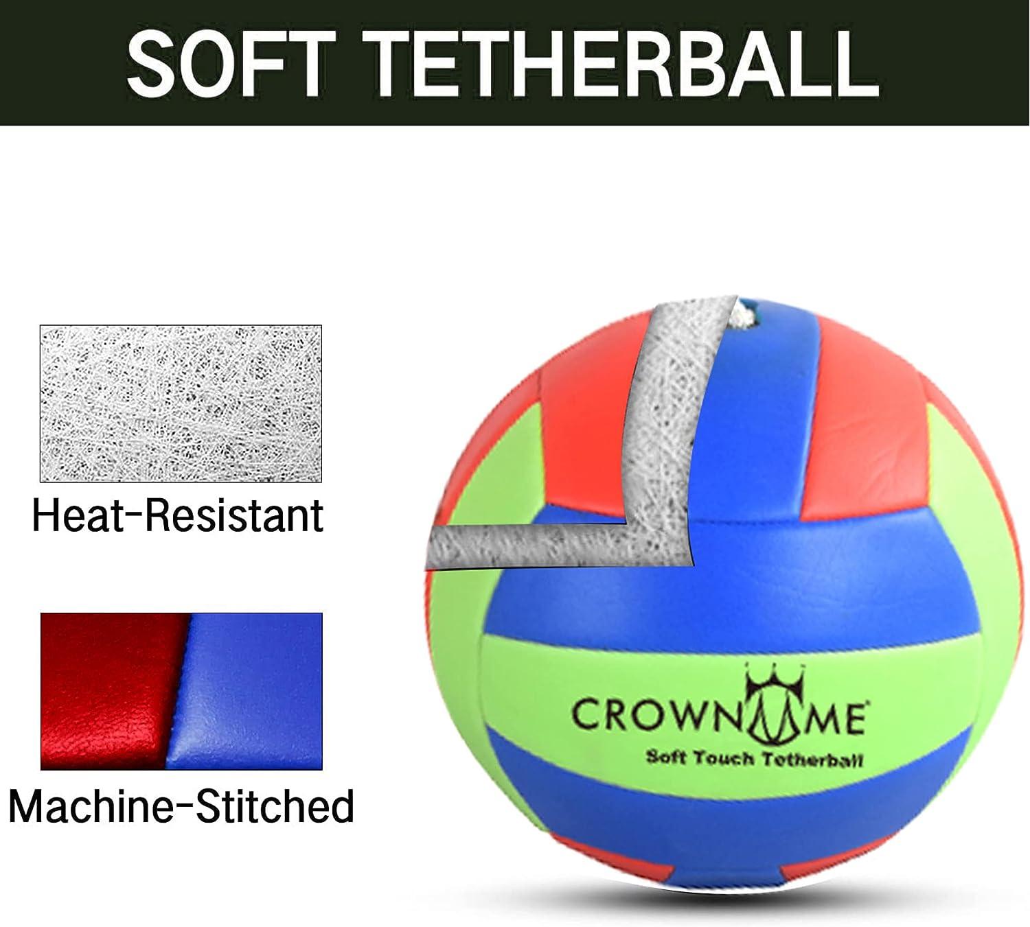 Tetherball Ball and Rope Set- Tetherball Ball with Rope and Carabineer Hoop