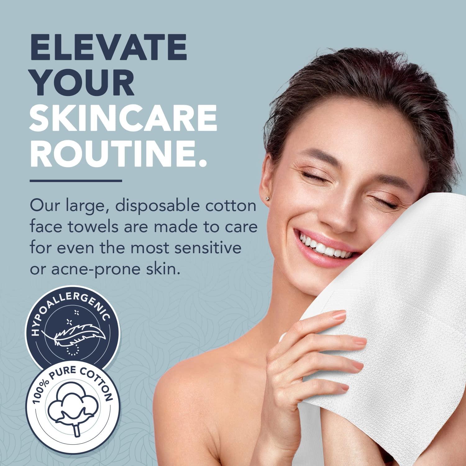 No, you don't need to use disposable face towels to prevent acne