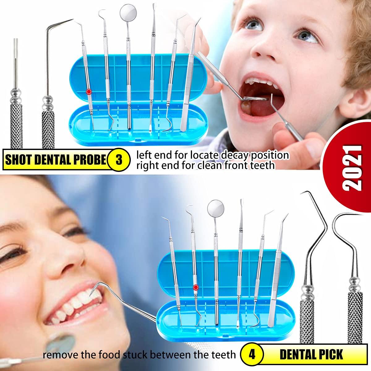 Utopia Care Professional Dental Tools, Stainless Steel Plaque Remover for  Teeth, Dental Pick Tooth Scrapper, Dentist Scaler to Remove Plaque and