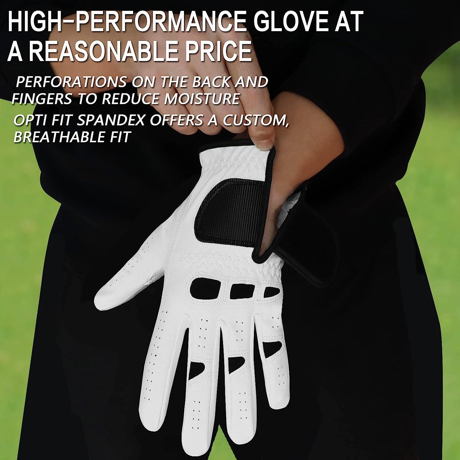 FINGER TEN Women's Golf Gloves Ladies Left Hand Right Value 6 Pack, All  Weather Extra Grip Size Fit Small Medium Large XL