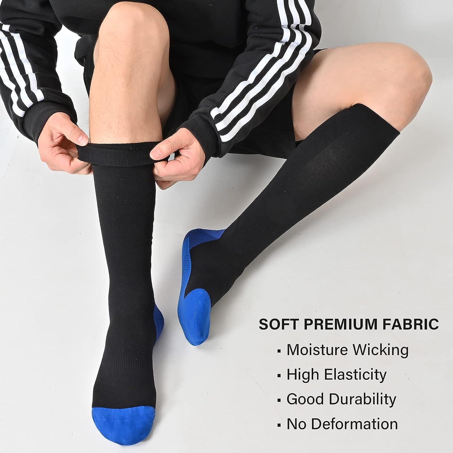 Graduated Medical Compression Socks for Women&Men 20-30mmhg Knee High Socks  Large-X-Large Multicoloured 1