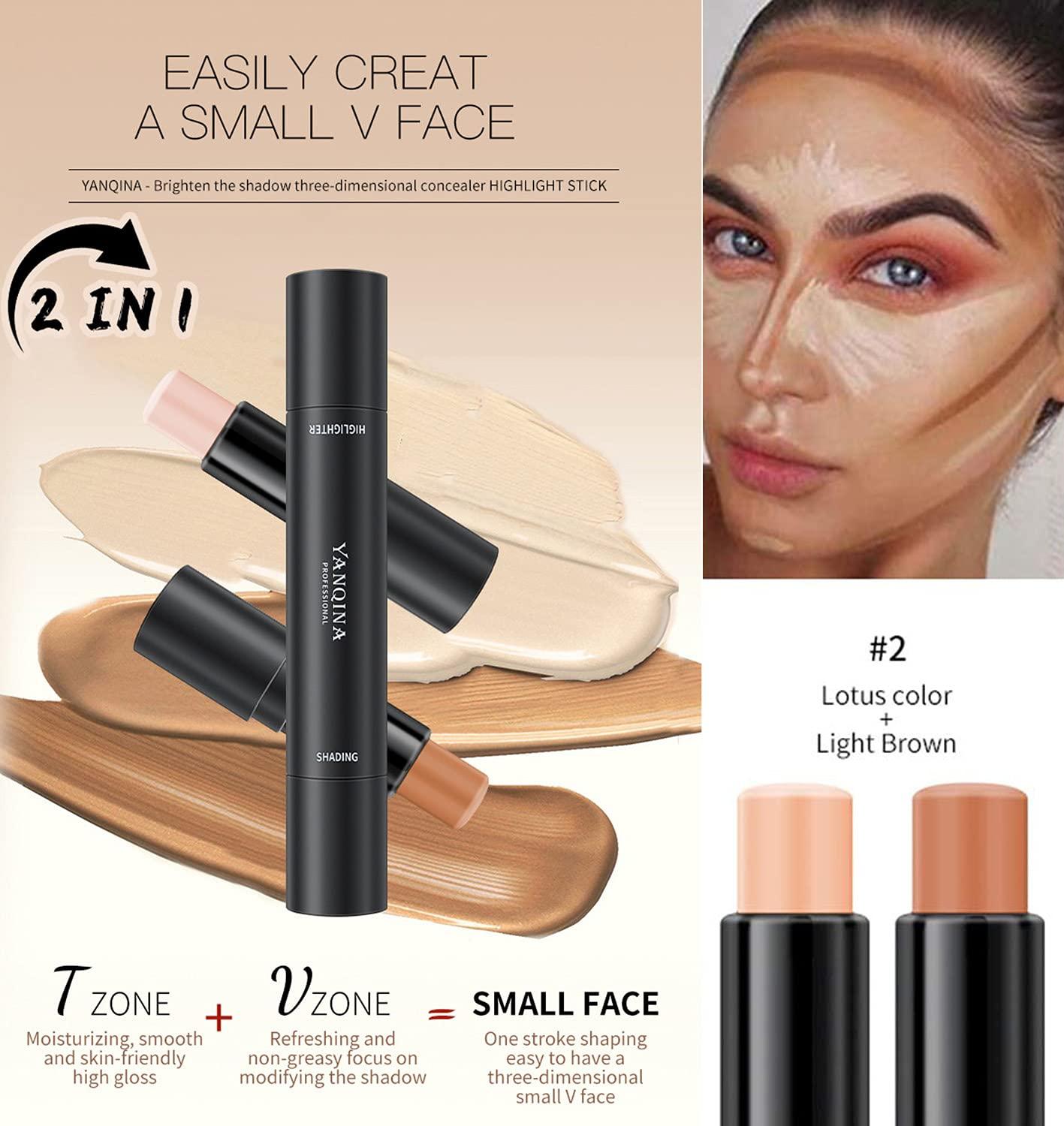 2 In 1 Facial Concealing Stick Concealer Foundation Stick Double