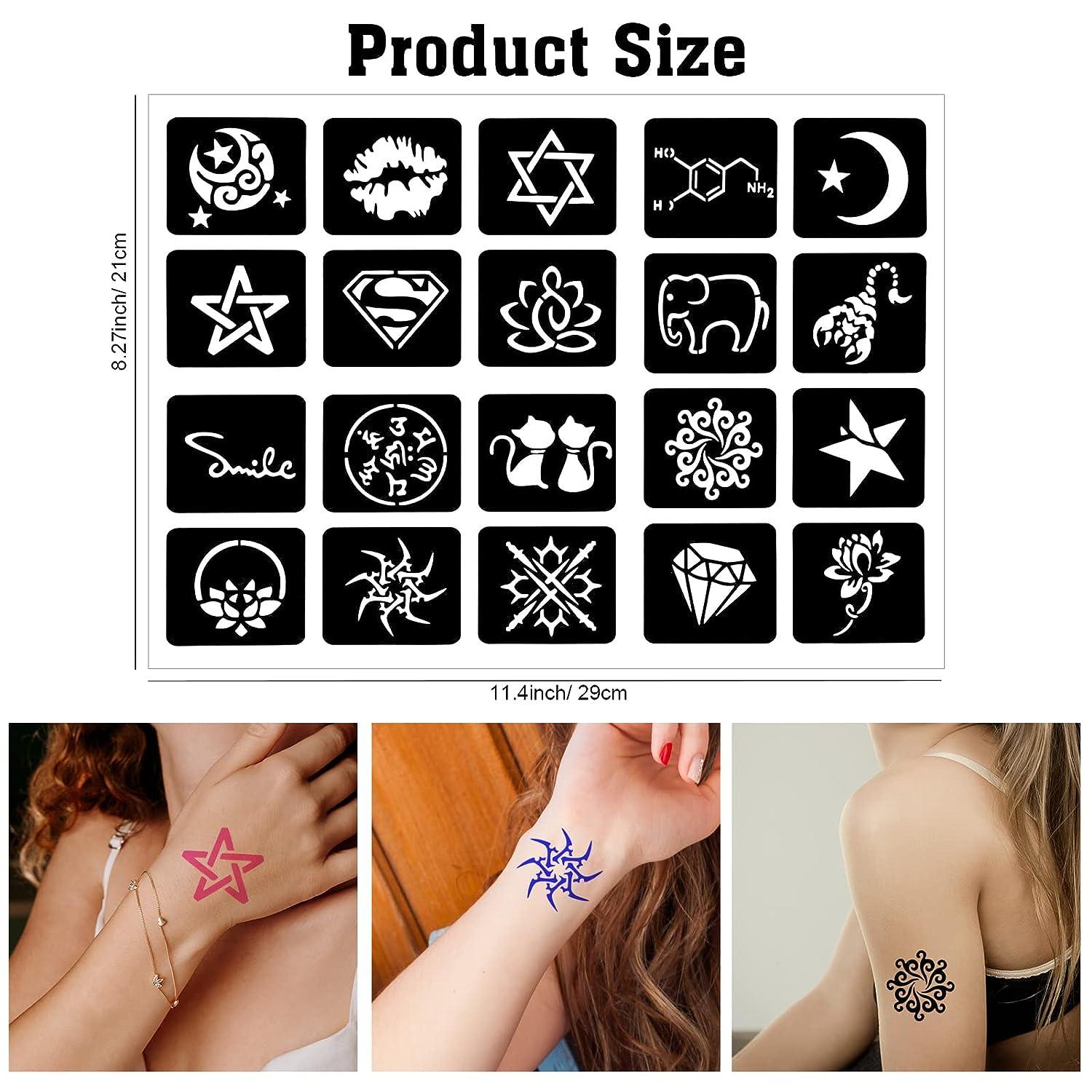 Minimalist Smiley Symbol Temporary Tattoo (Set of 3) – Small Tattoos