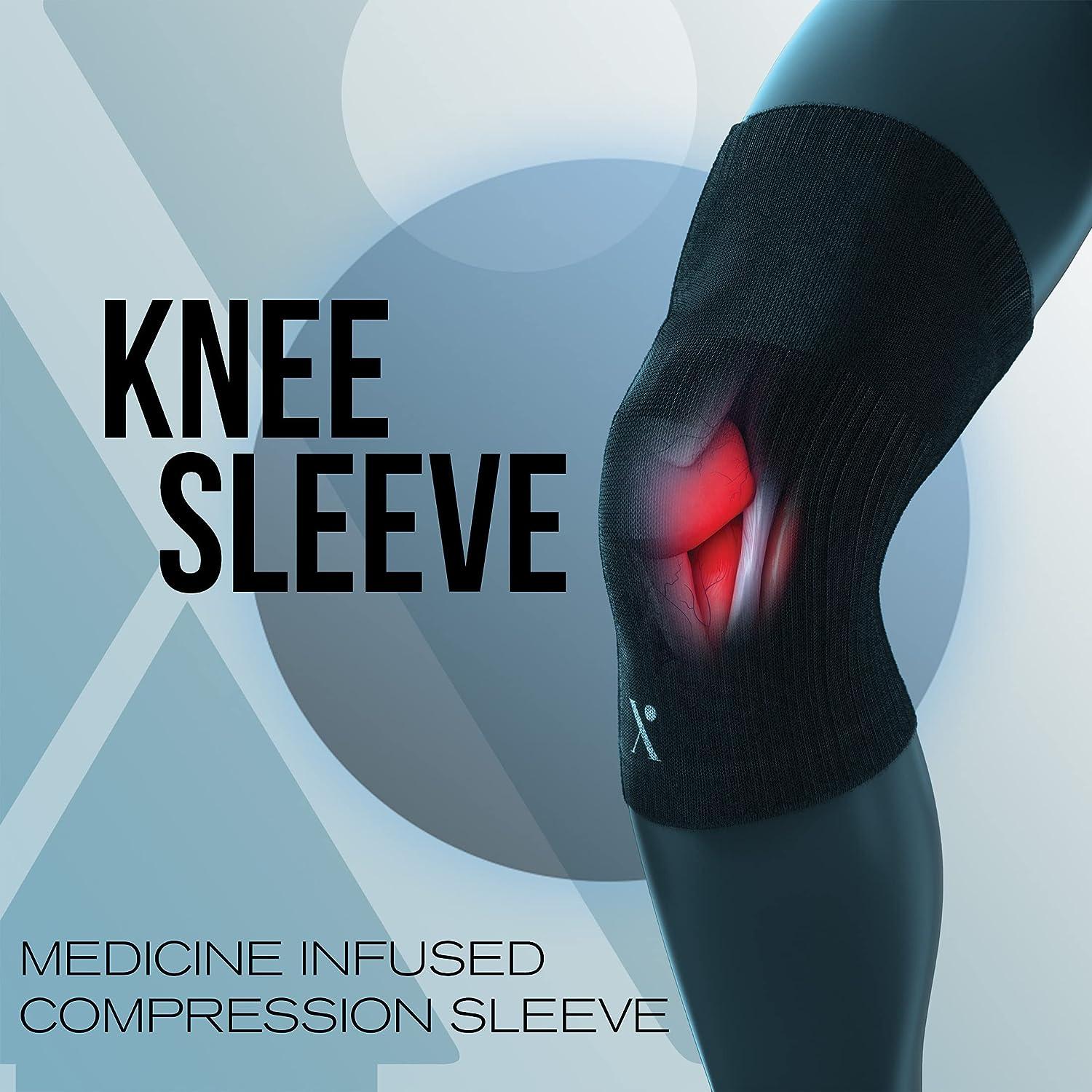 Pain Relieving Knee Compression Sleeve for Men & Women, Knee Brace for Knee  Pain