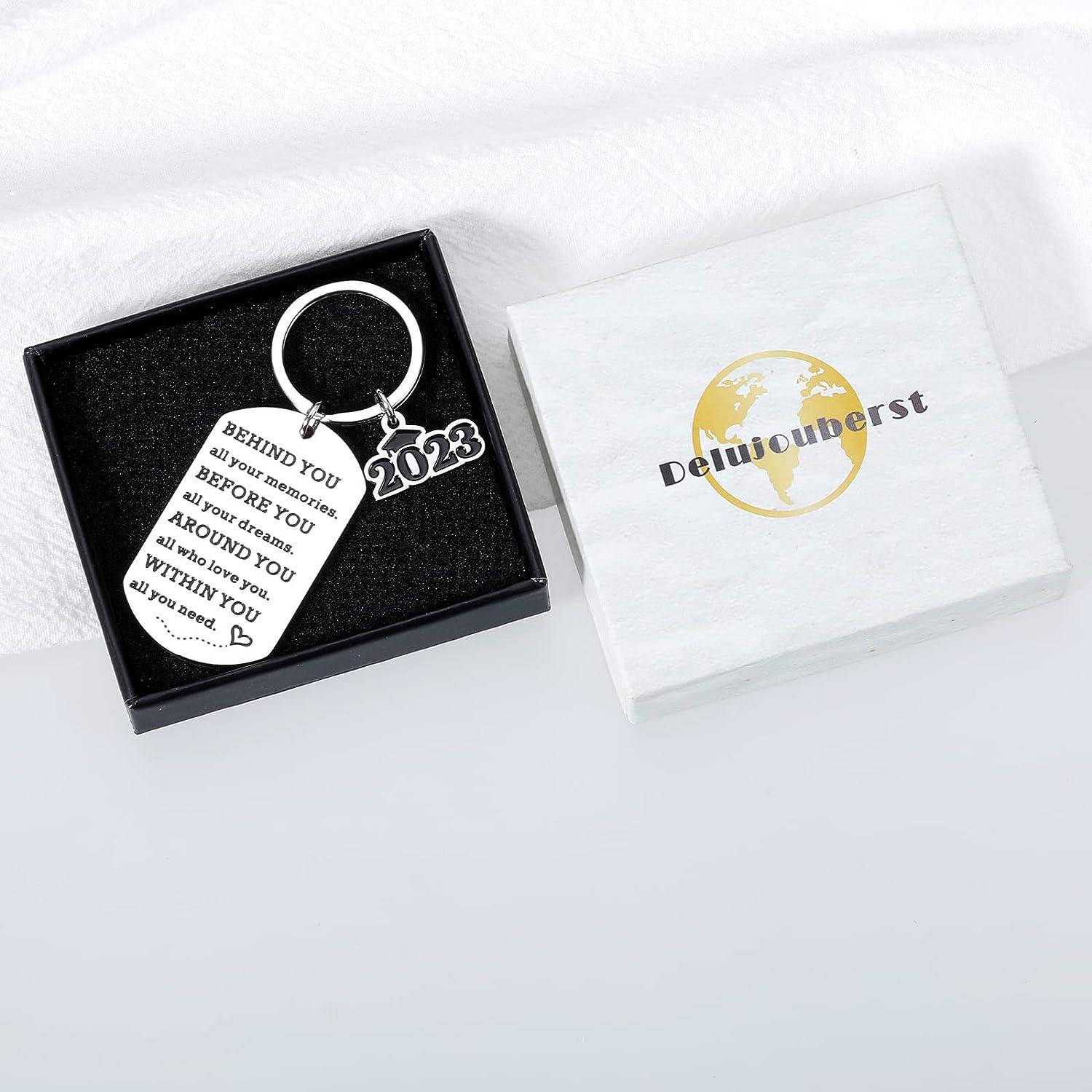 Stylish Leather Keychain: The Perfect Graduation Gift for Him or Her with a  Fun Reminder – Maploi