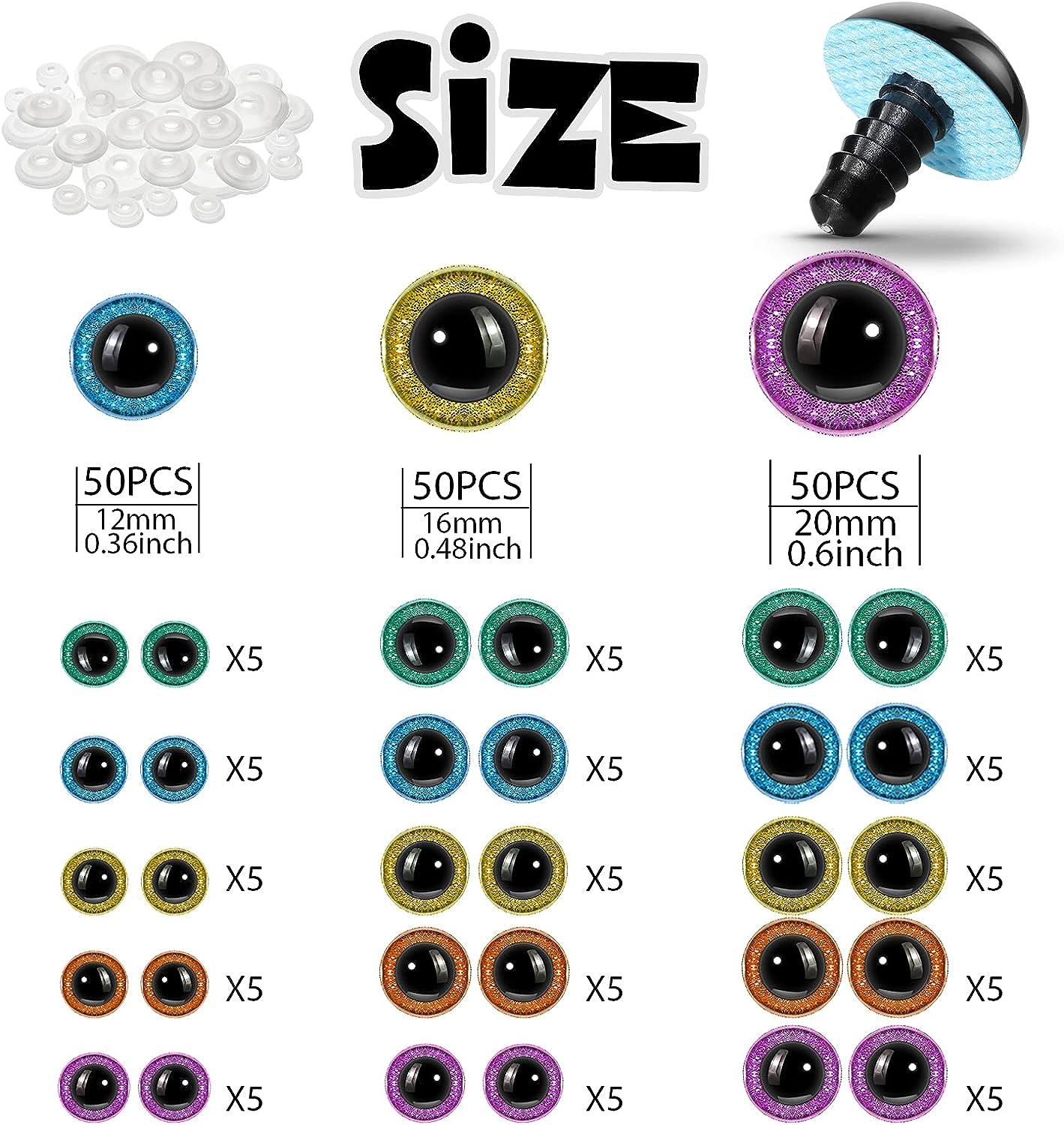20mm Plastic Eyes for Crafts - 20mm Safety Eyes for Stuffed Animals