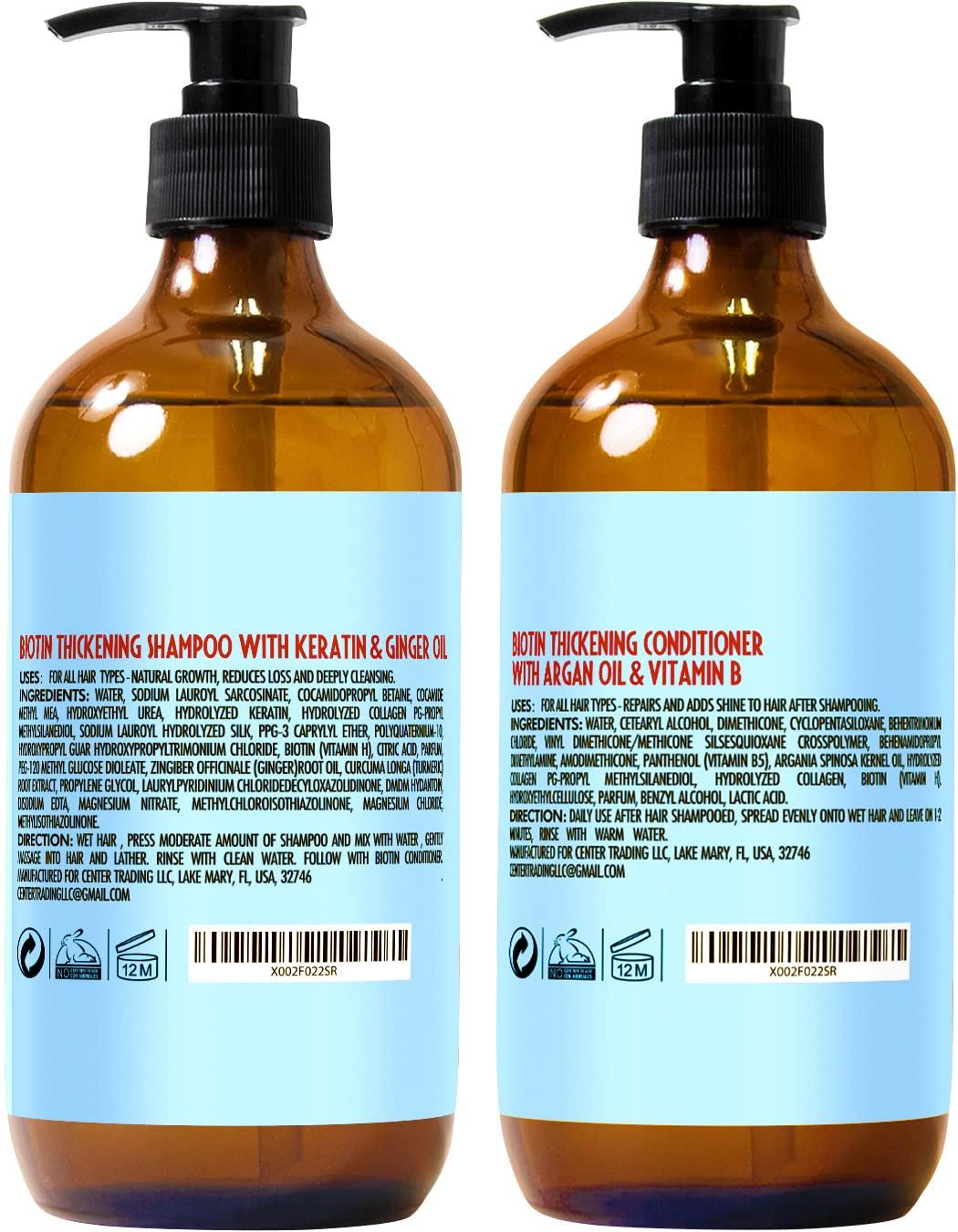 Biotin and Collagen Shampoovolumizing Hair Thickening Shampoosulfate Free  Argan Oil Shampoo for Women & Men - China China Wholesale and Cosmetic  price