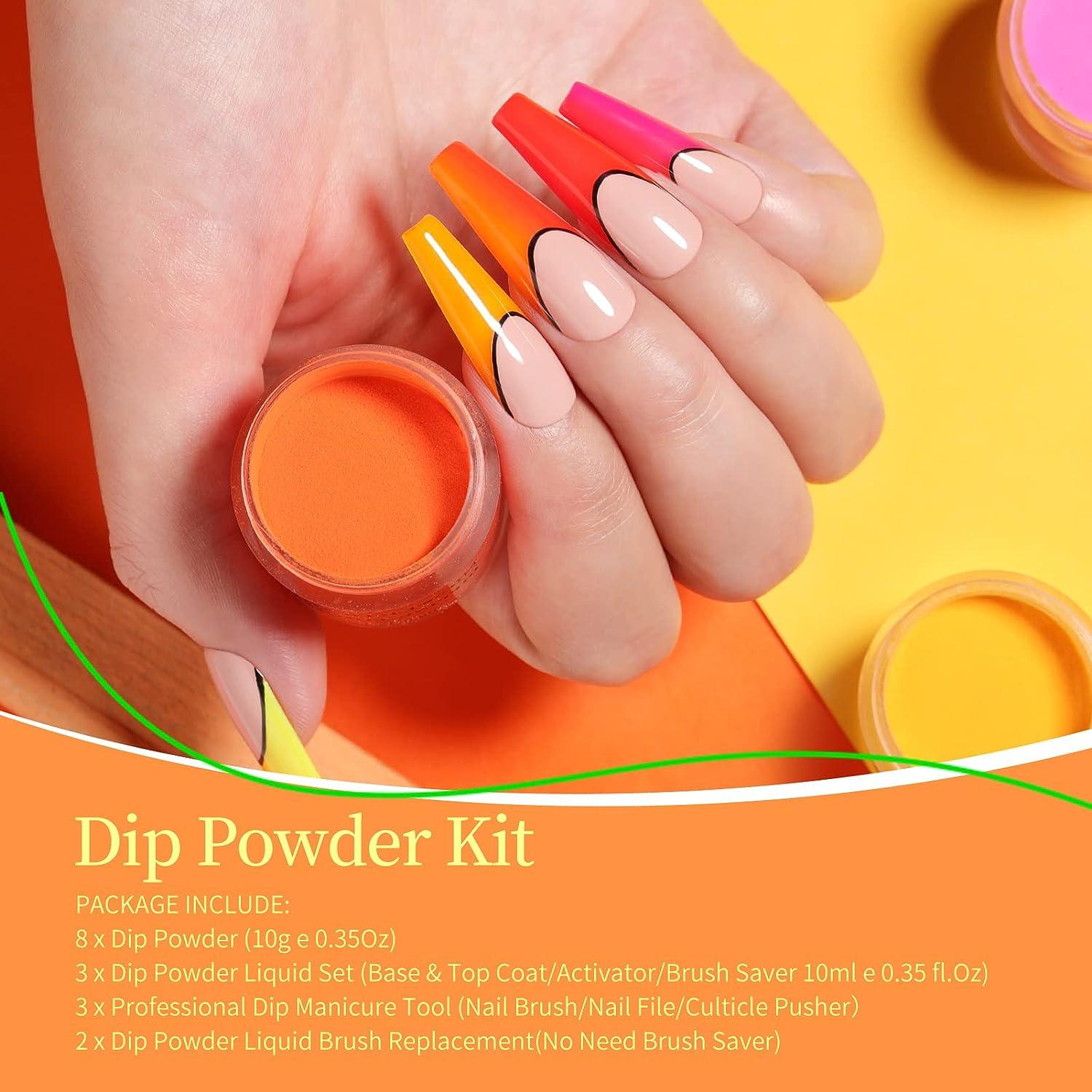 NICOLE DIARY Acrylic Powder Set - 12 Vibrant Shades Glow-in-the-Dark  Acrylic System for DIY Manicure, Luminous Colors Acrylic Nail Powder for  Acrylic