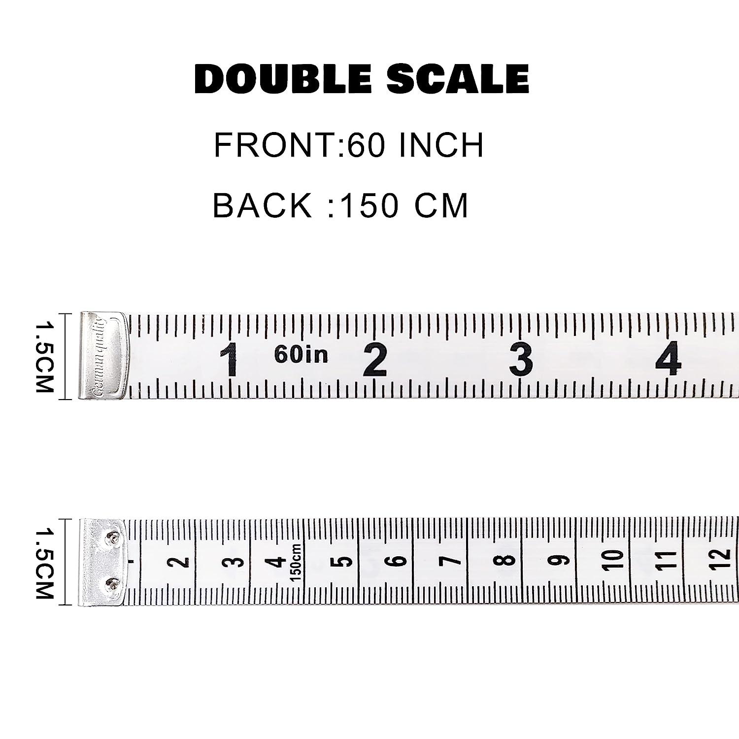 Wefab Soft Tape 10 pcs Box Measures Double-Scale 60-Inch/150cm