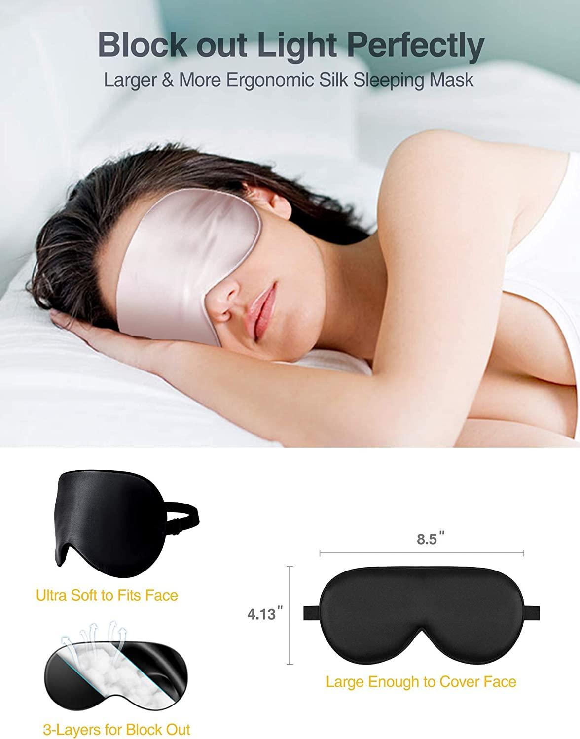Sleep Mask Night Cover Eye Sleeping Silk Satin Masks for Women Men