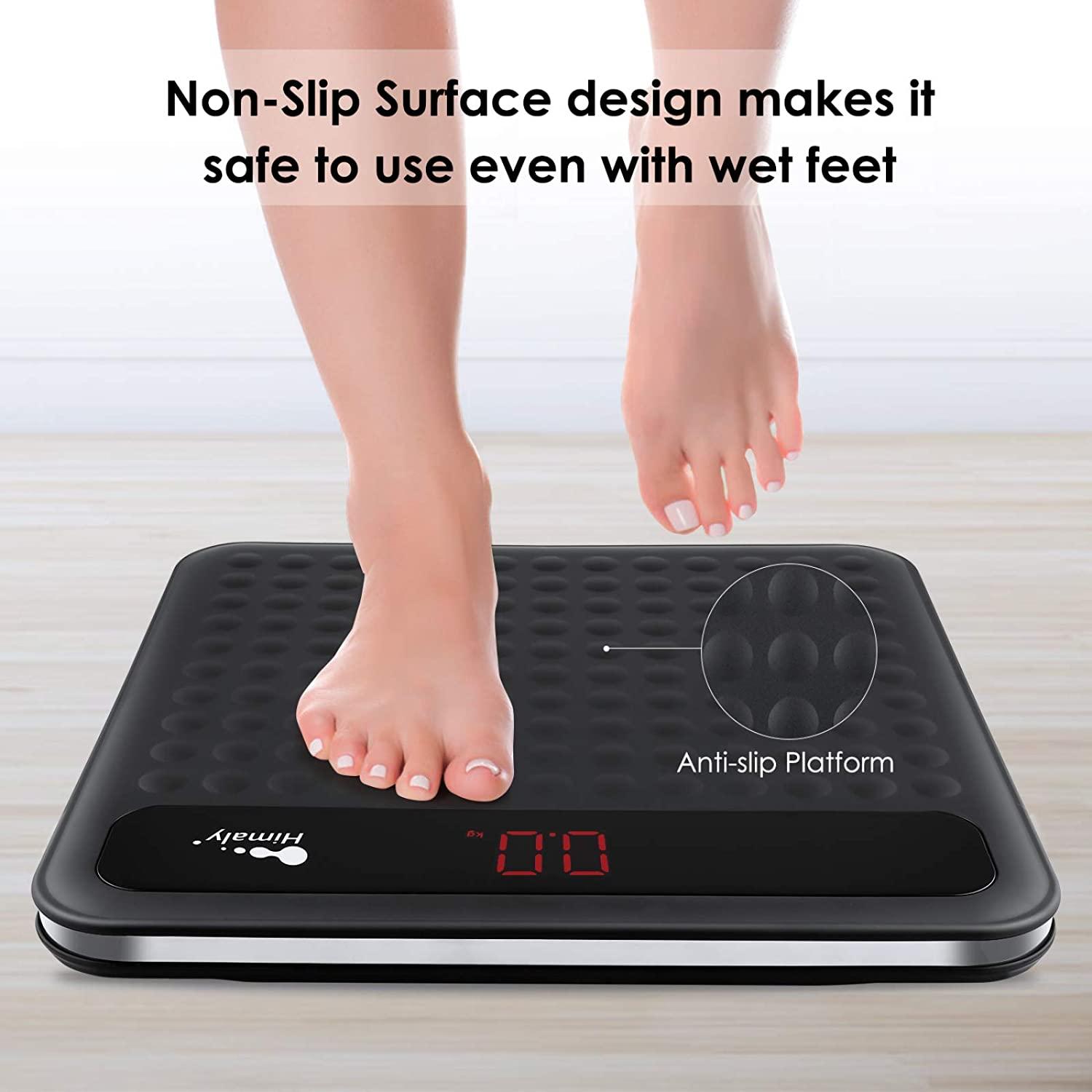 Digital Scale for Body Weight Precision Bathroom Weighing Bath Scale Step-On Technology High Capacity 400 lbs.