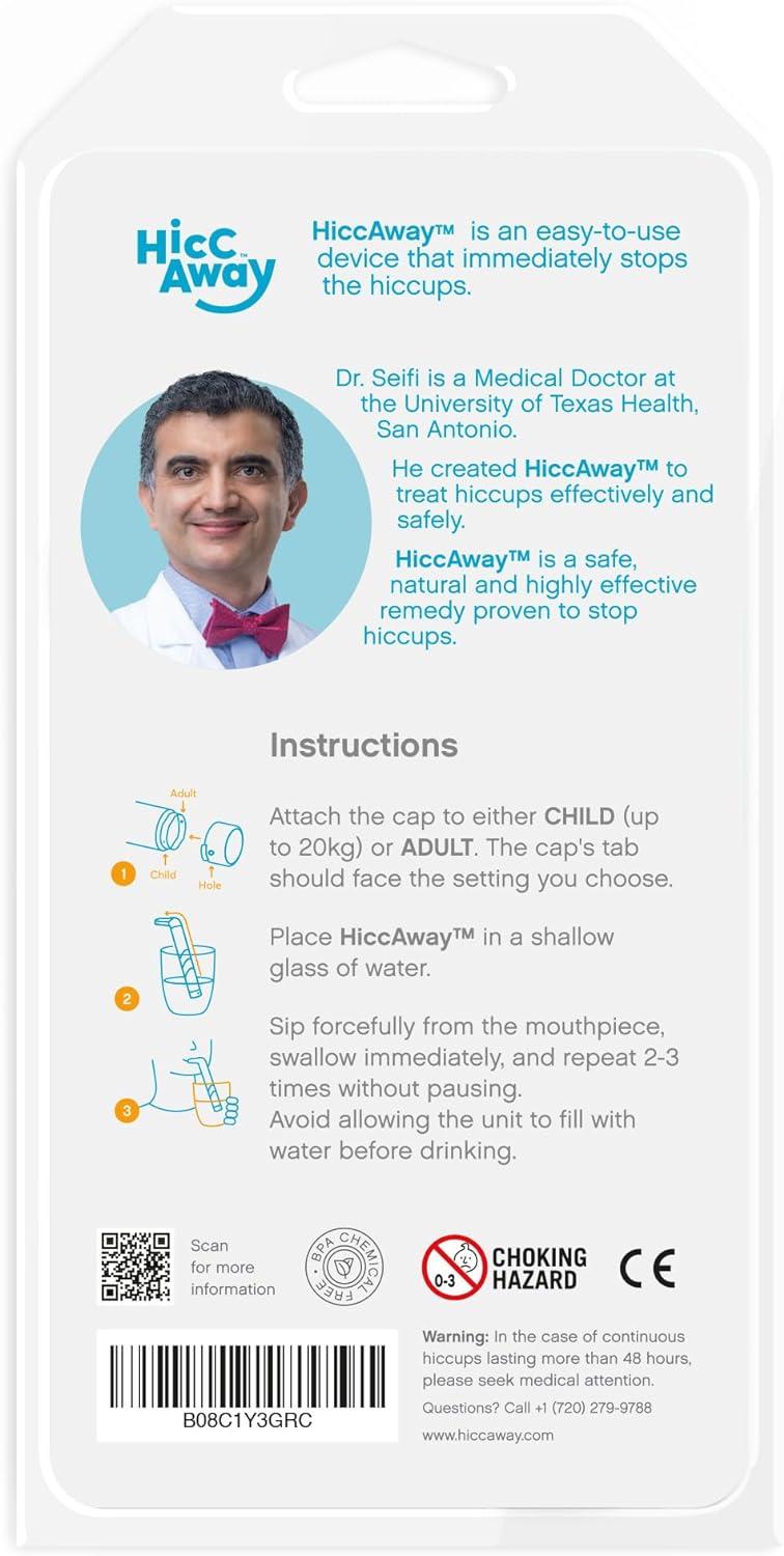 Texas Doctor Launches HiccAway, Scientific Drug-Free Device to Stop Hiccups