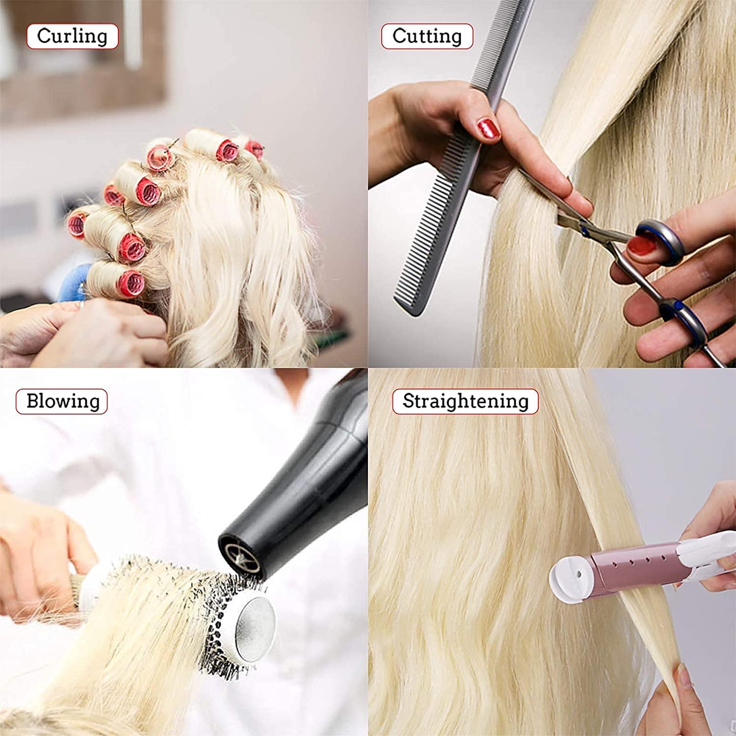 Training Head With 85% Blonde White Real Hair Can Practice Curl Hot Iron  Straighten Hairstyle