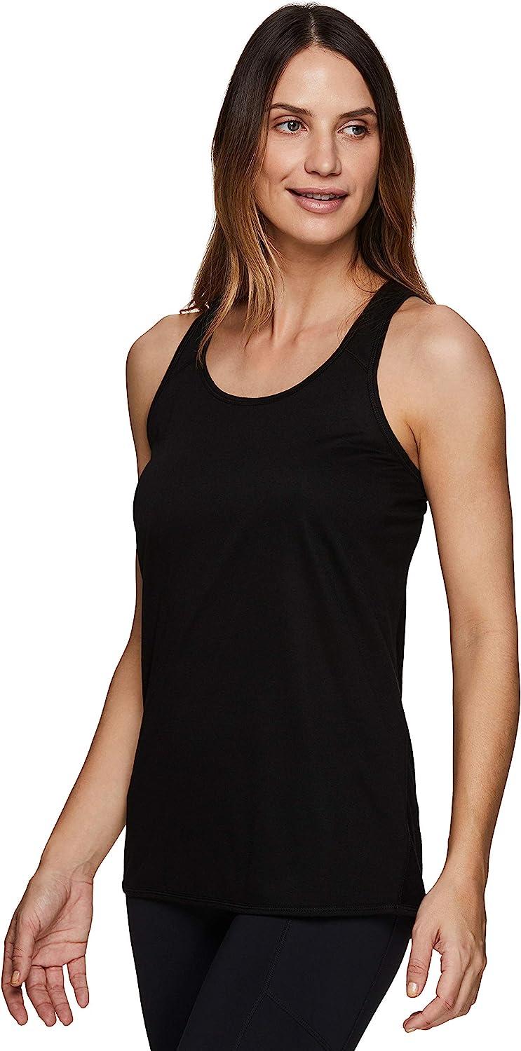 RBX Active Women's Scoop Back Workout Tank Top With Built In Bra
