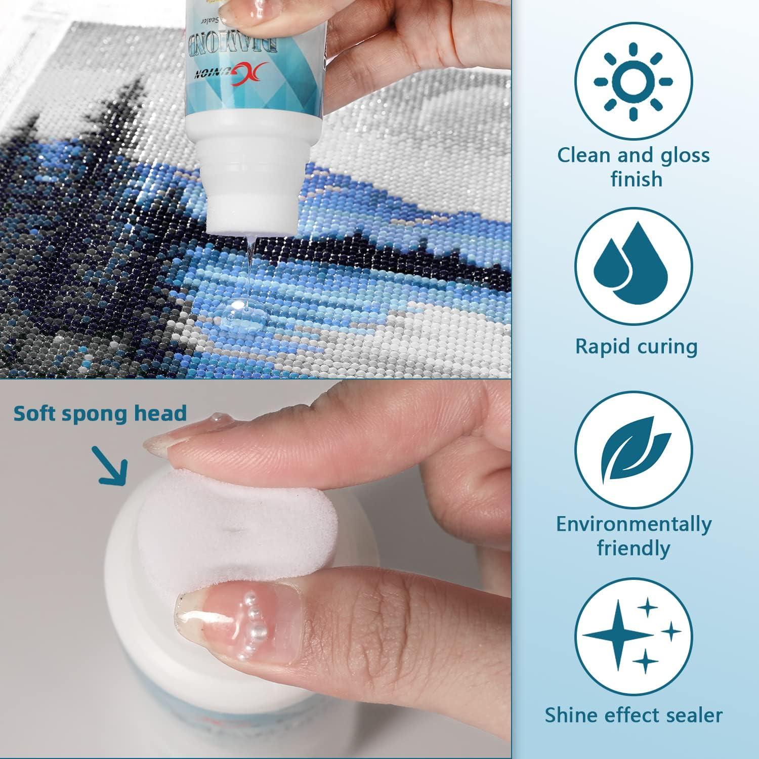 100ml DIY Diamond Painting Conserver Permanent Hold Shine Effect Sealer 