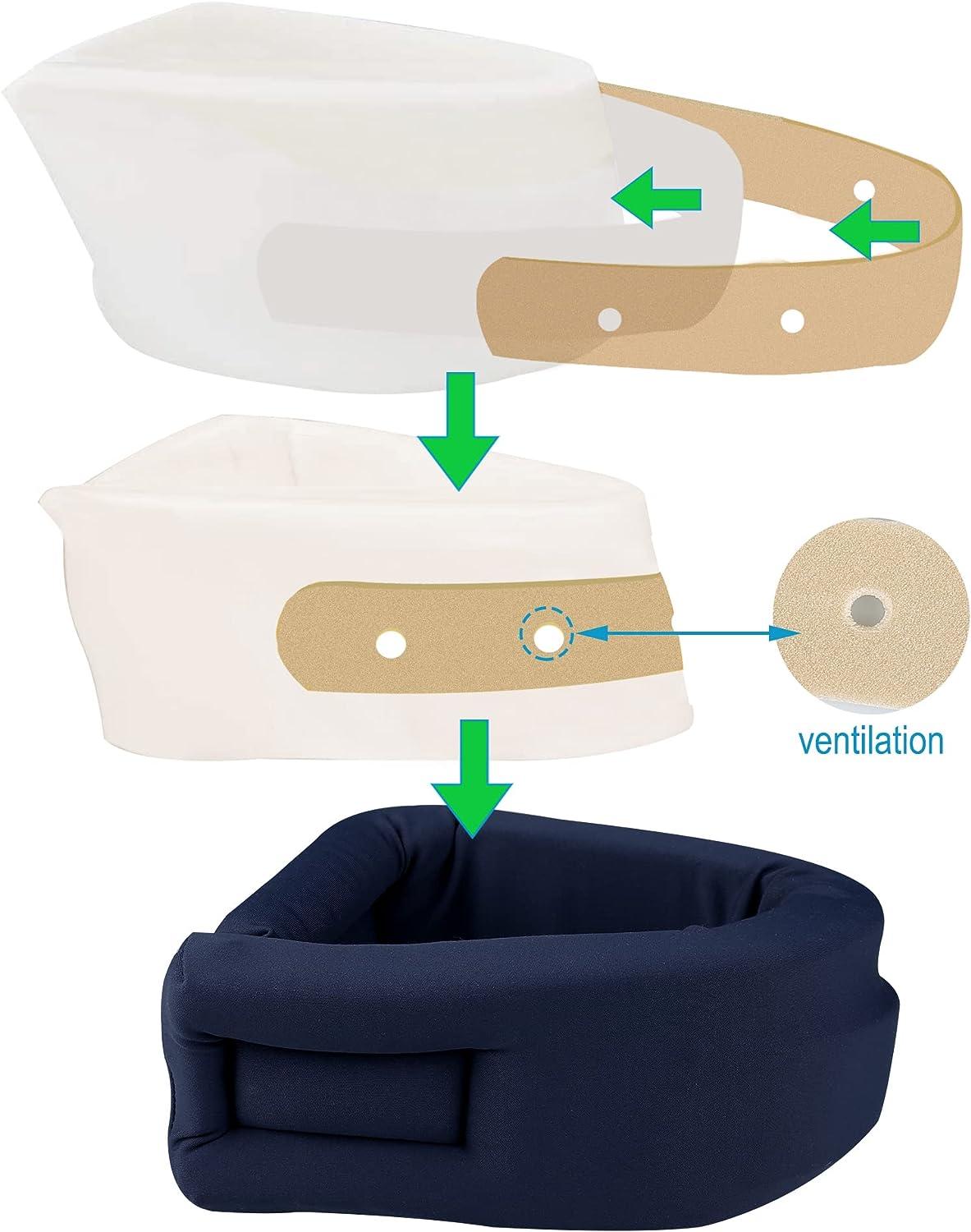 Neck Brace Cervical Support Adjustable Sofe Sponge Improve Sleep Travel  Pillow