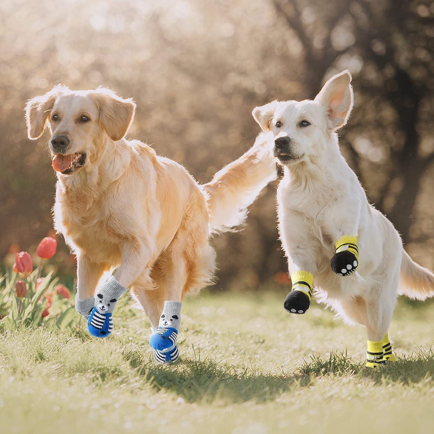  24 Pieces Dog Socks for Small Medium Dogs Non Slip