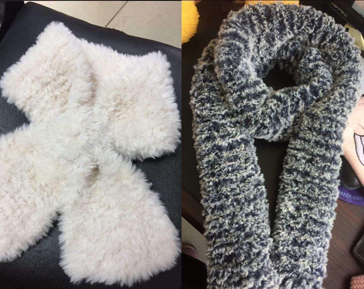 NICEEC 2 Skeins Super Soft Fur Yarn Chunky Fluffy Faux Fur Yarn Eyelash  Yarn for Crochet Knit-Total Length 2×32m(2×35yds,50g×2)-Light Grey