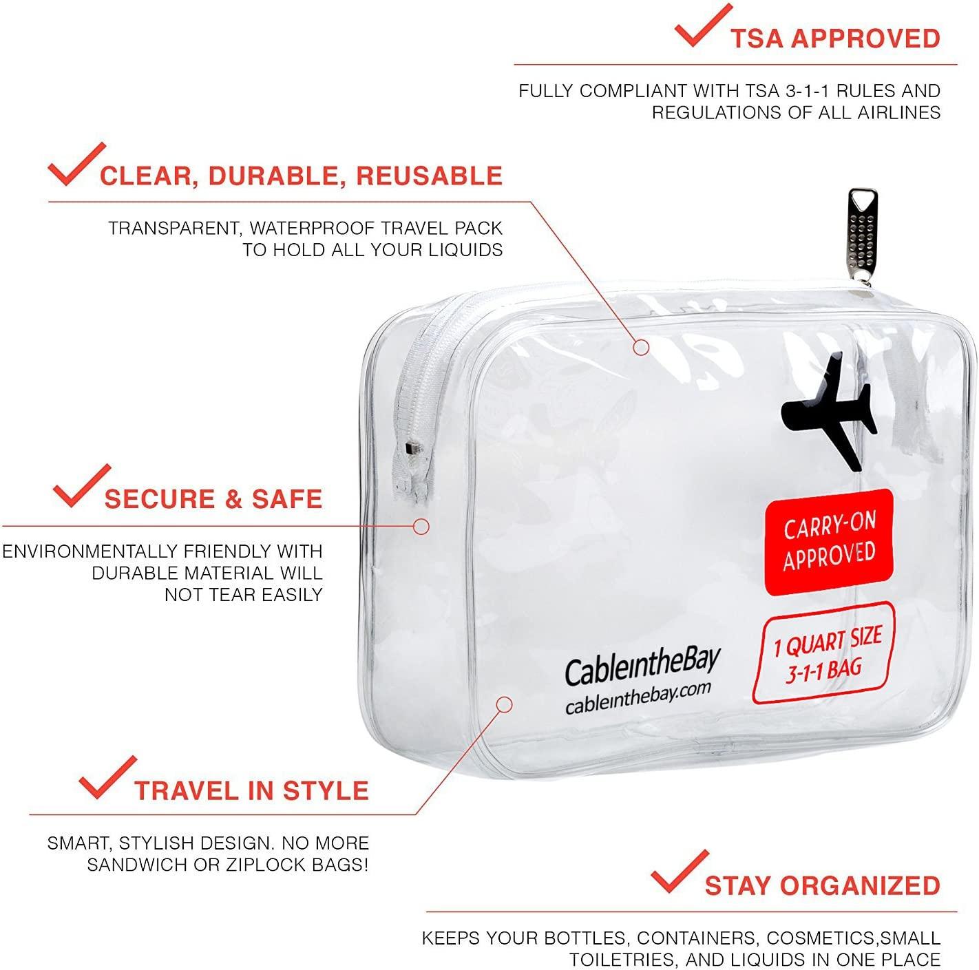 Zippered Travel Quart Bag (TSA-Compliant)