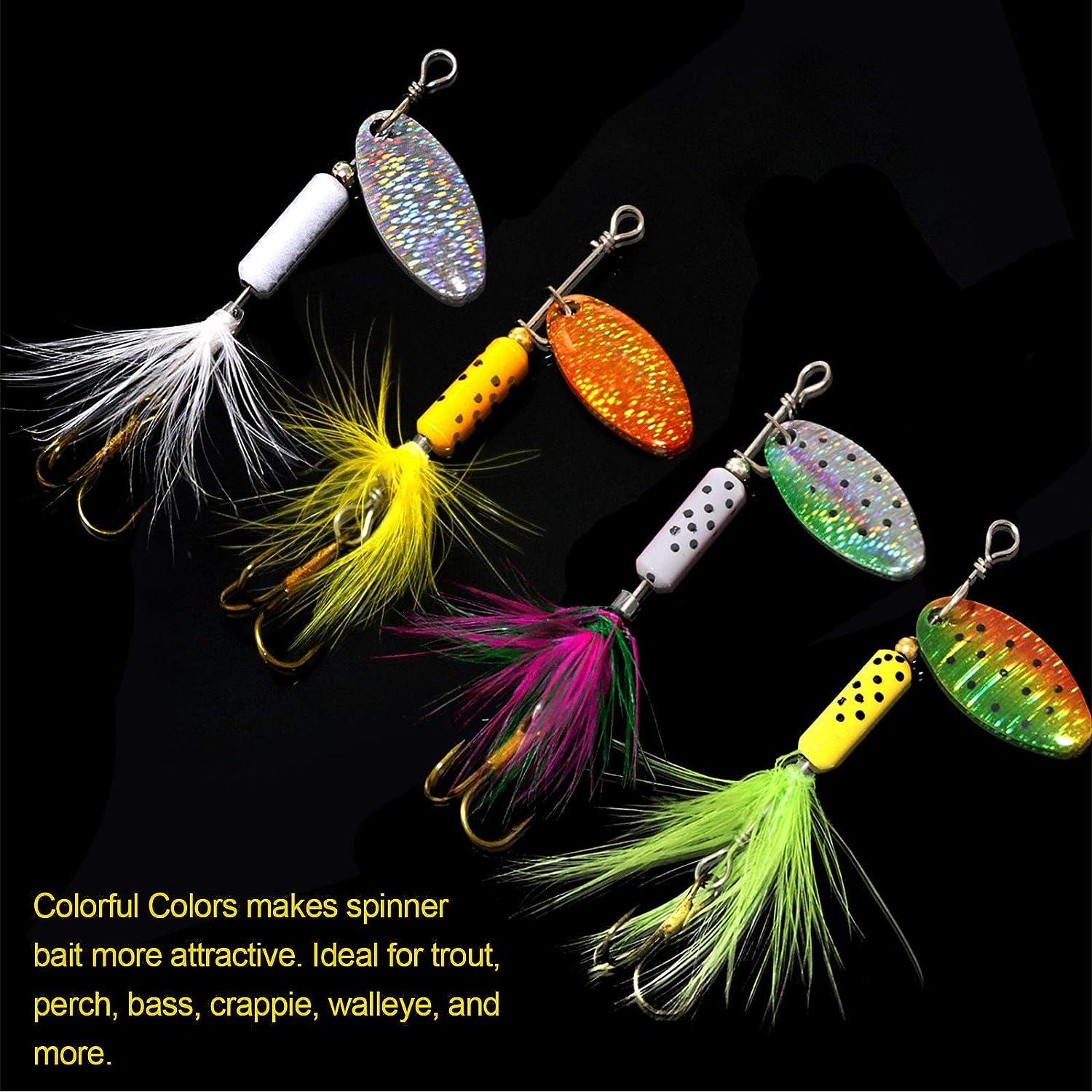 Spinner Baits Fishing Spinners 2.5-12g Spinnerbait Trout Lures Fishing Lures  for Bass Trout Crappie - AliExpress