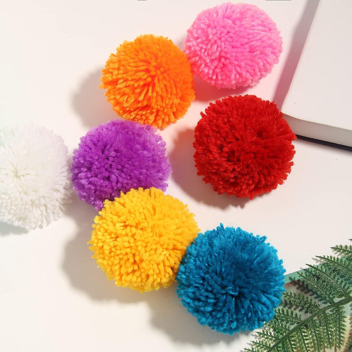 10 Pcs Large Yarn Pom Poms-3 Inch Made to Order Acrylic Yarn Balls for Hats  Or Party Decorations-DIY Craft Pompoms (Mixed 3inch) Mixed 3inch