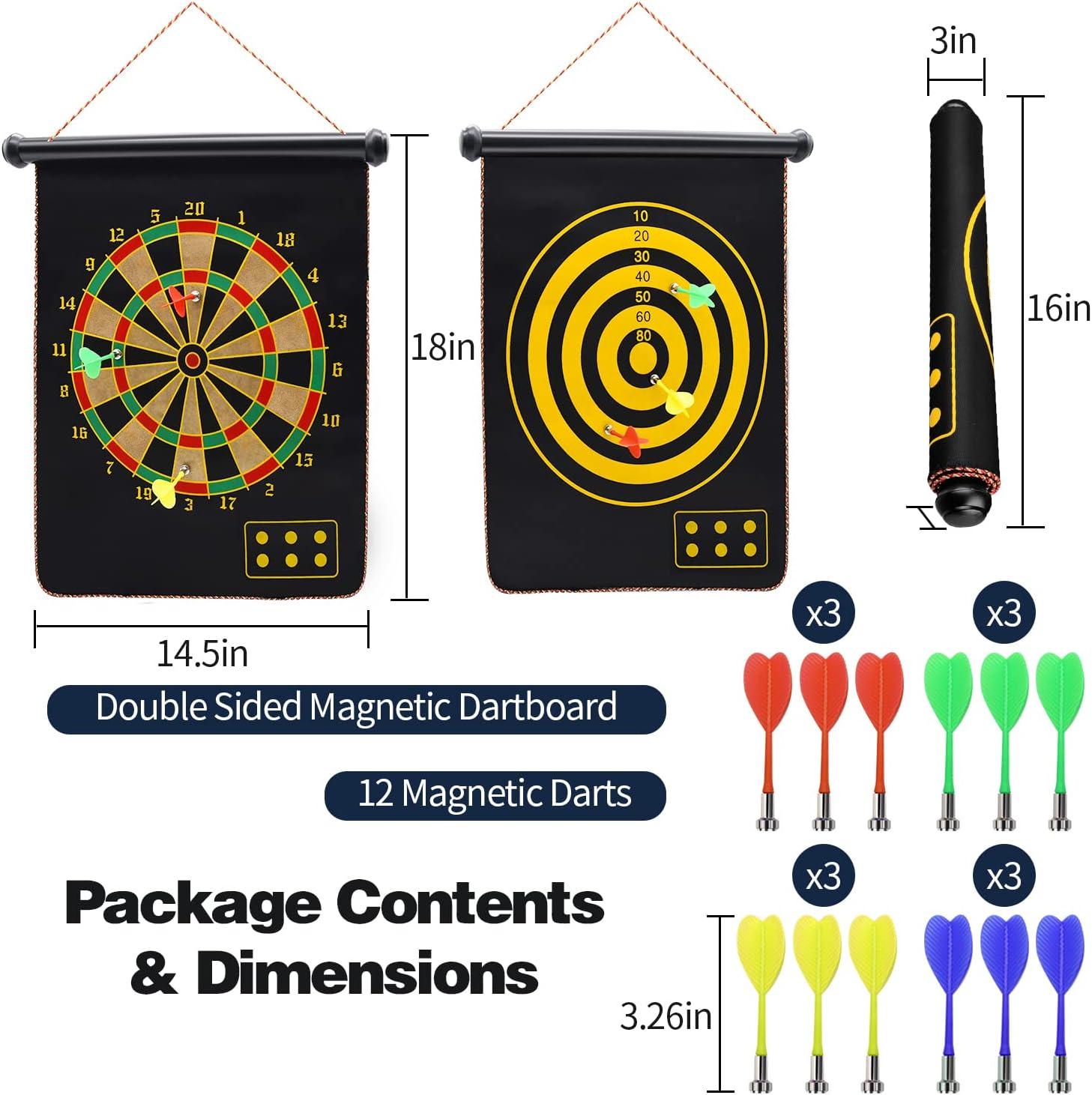 Magnetic Dart Board For Kids 12 Sets Dart Board Game With Magnetic